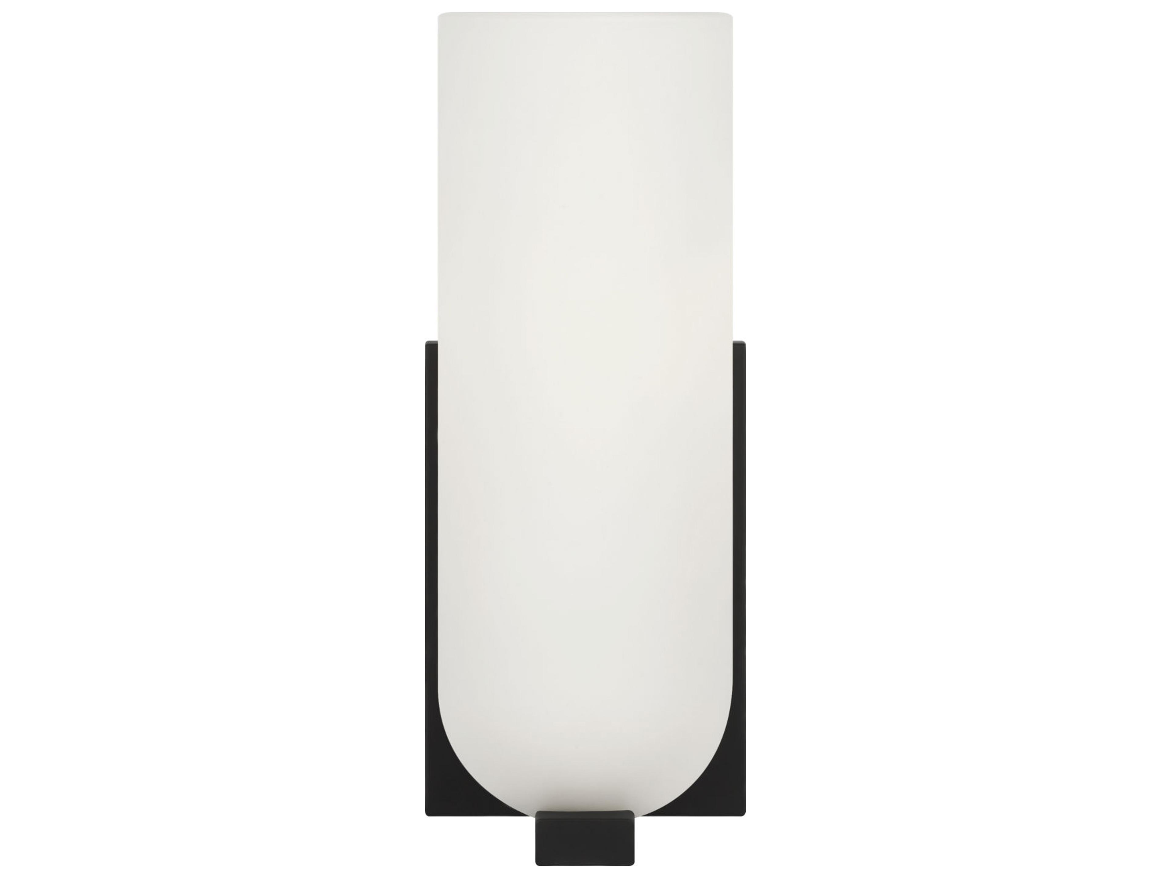 Generation Lighting Neblina 1-Light Midnight Black Wall Sconce