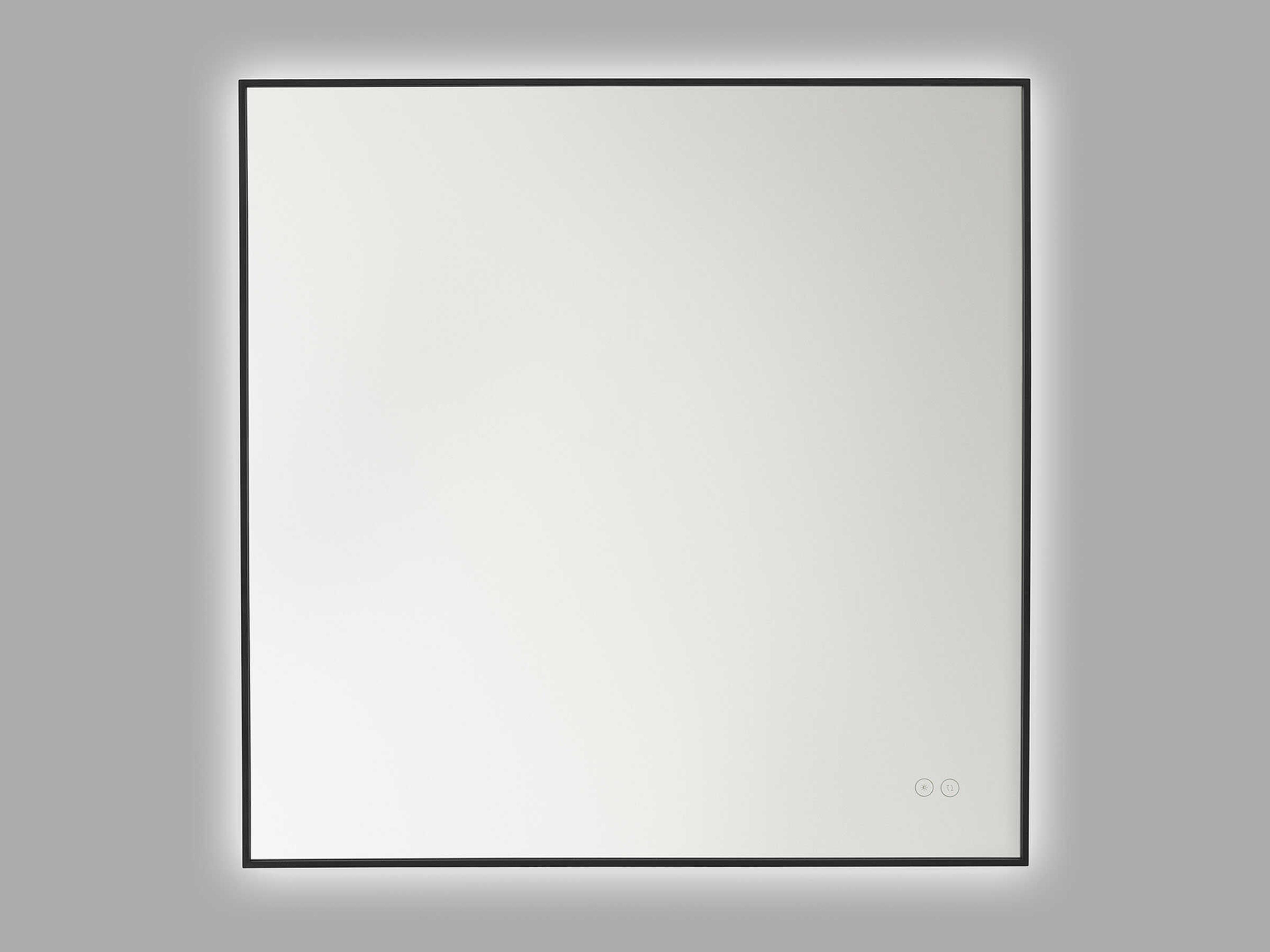 Generation Lighting Cadre Midnight Black Square Wall Mirror