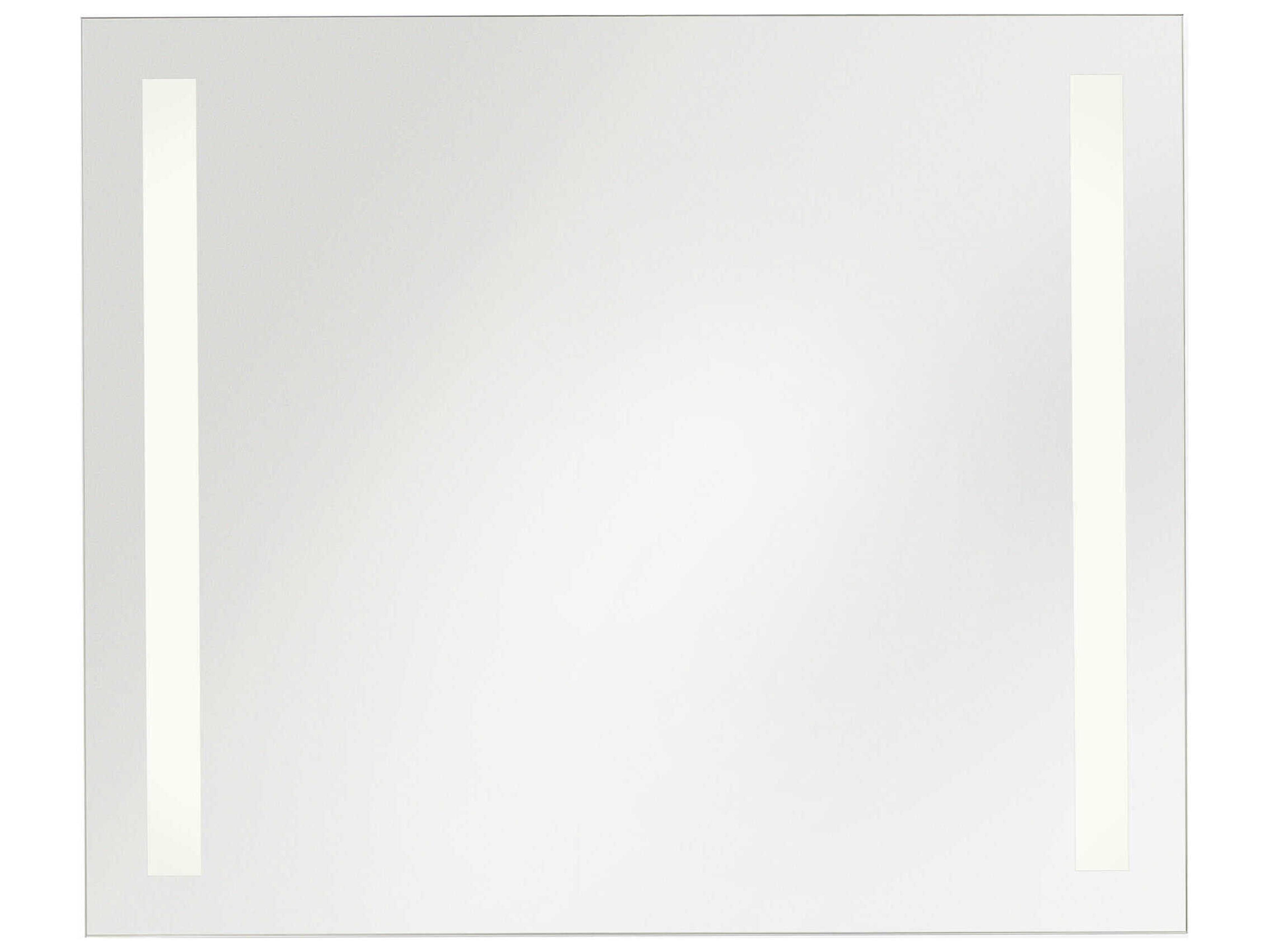 Generation Lighting Lustro Might Bright White Rectangular Wall Mirror
