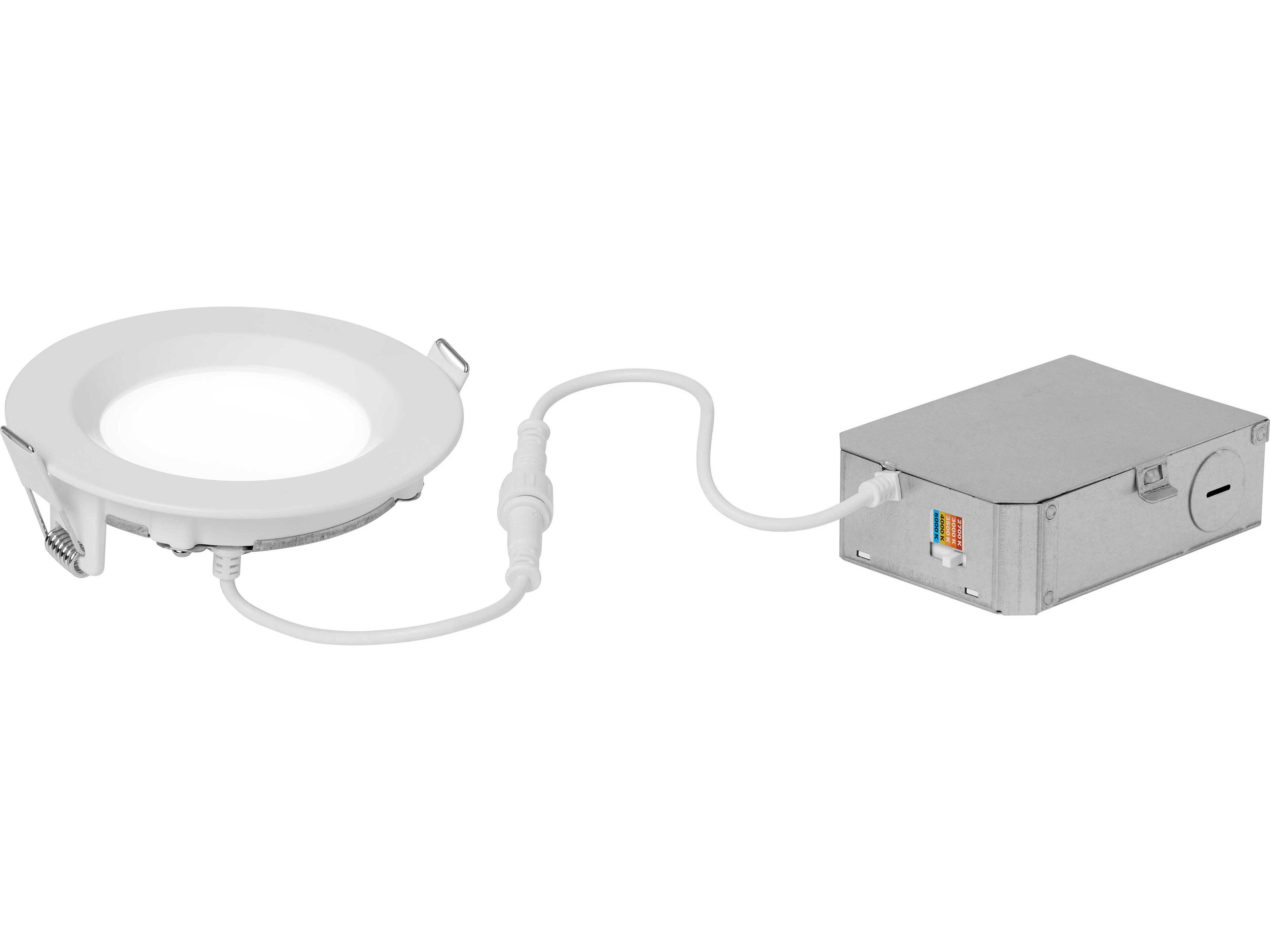 Generation Lighting Verra 1-Light White Round Recessed Light