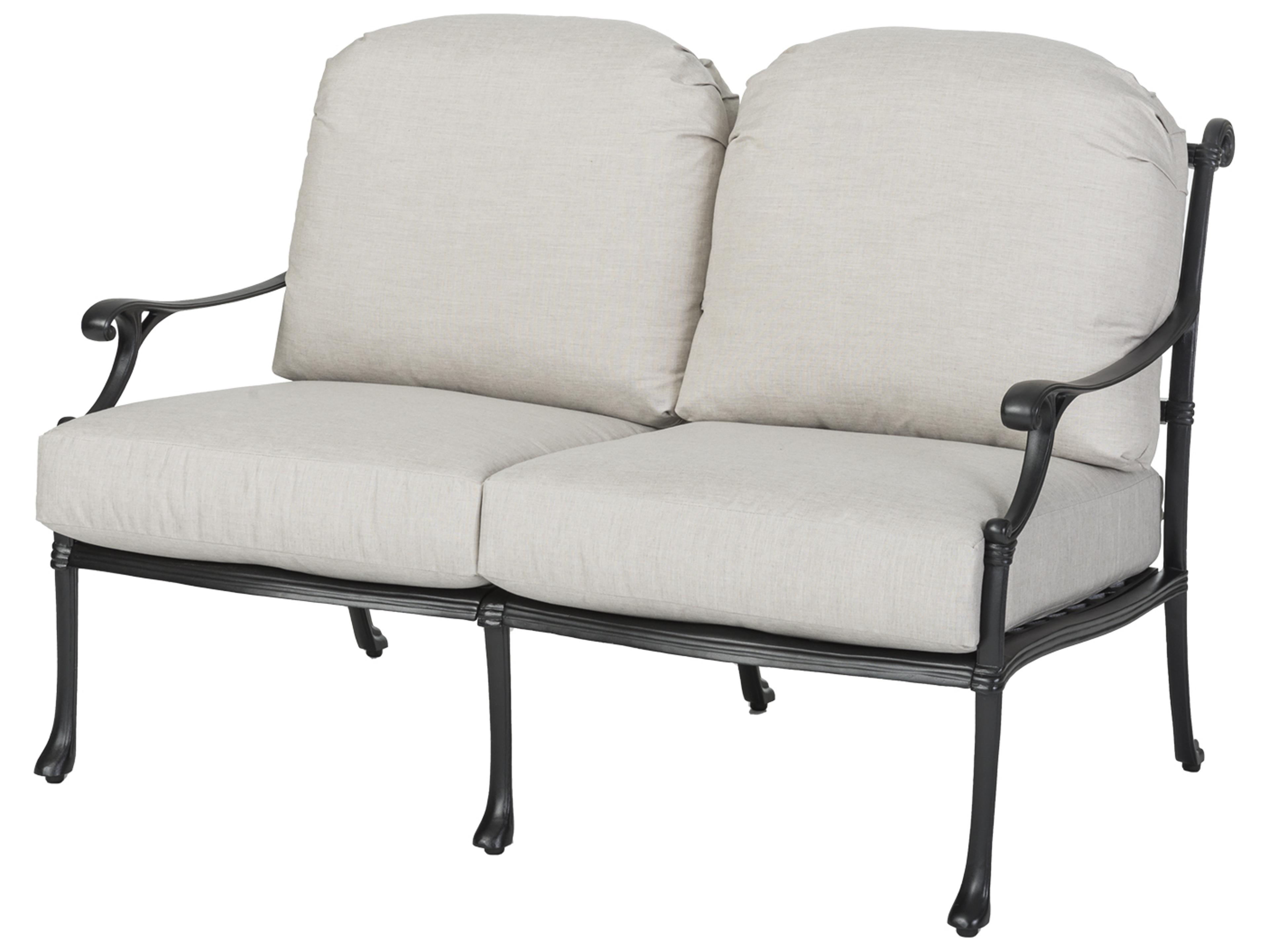 Gensun Michigan Cast Aluminum Outdoor Loveseat - Knock Down