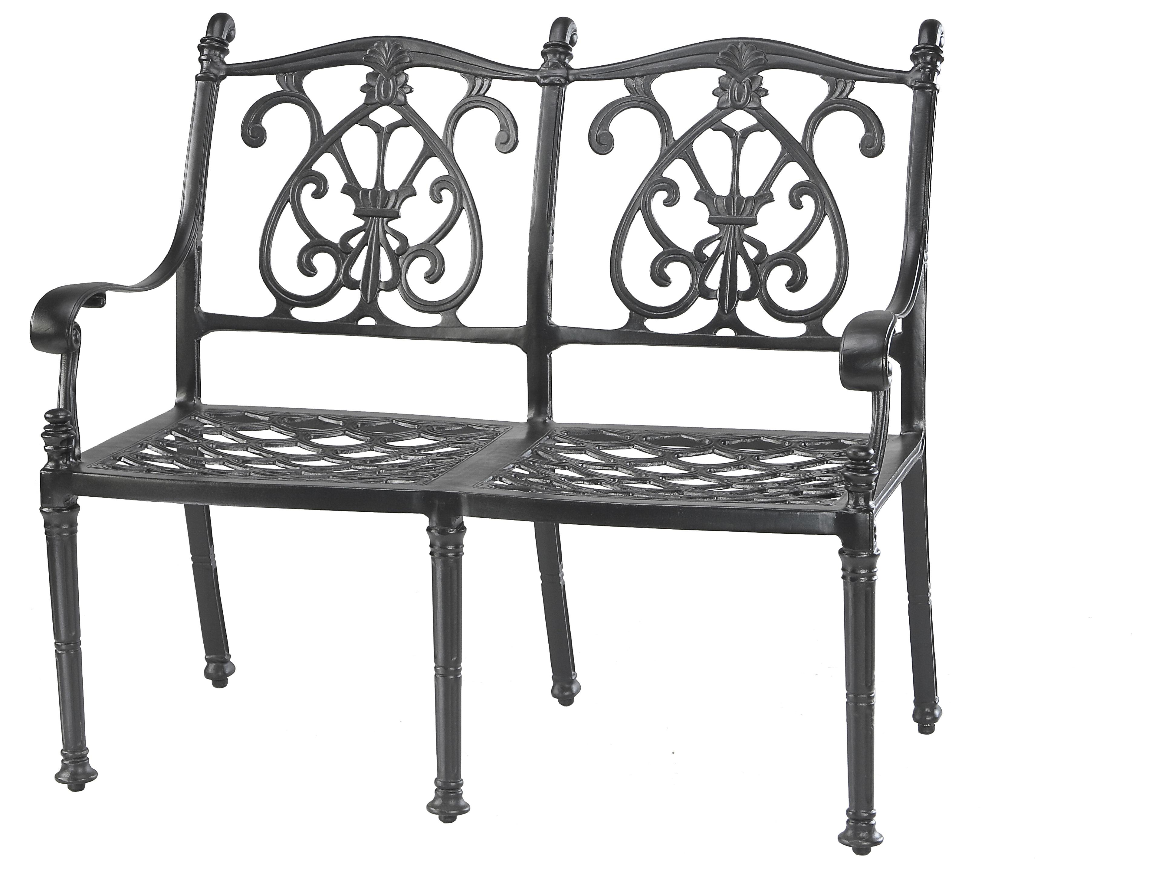 Gensun Florence Cast Aluminum Outdoor Patio Bench
