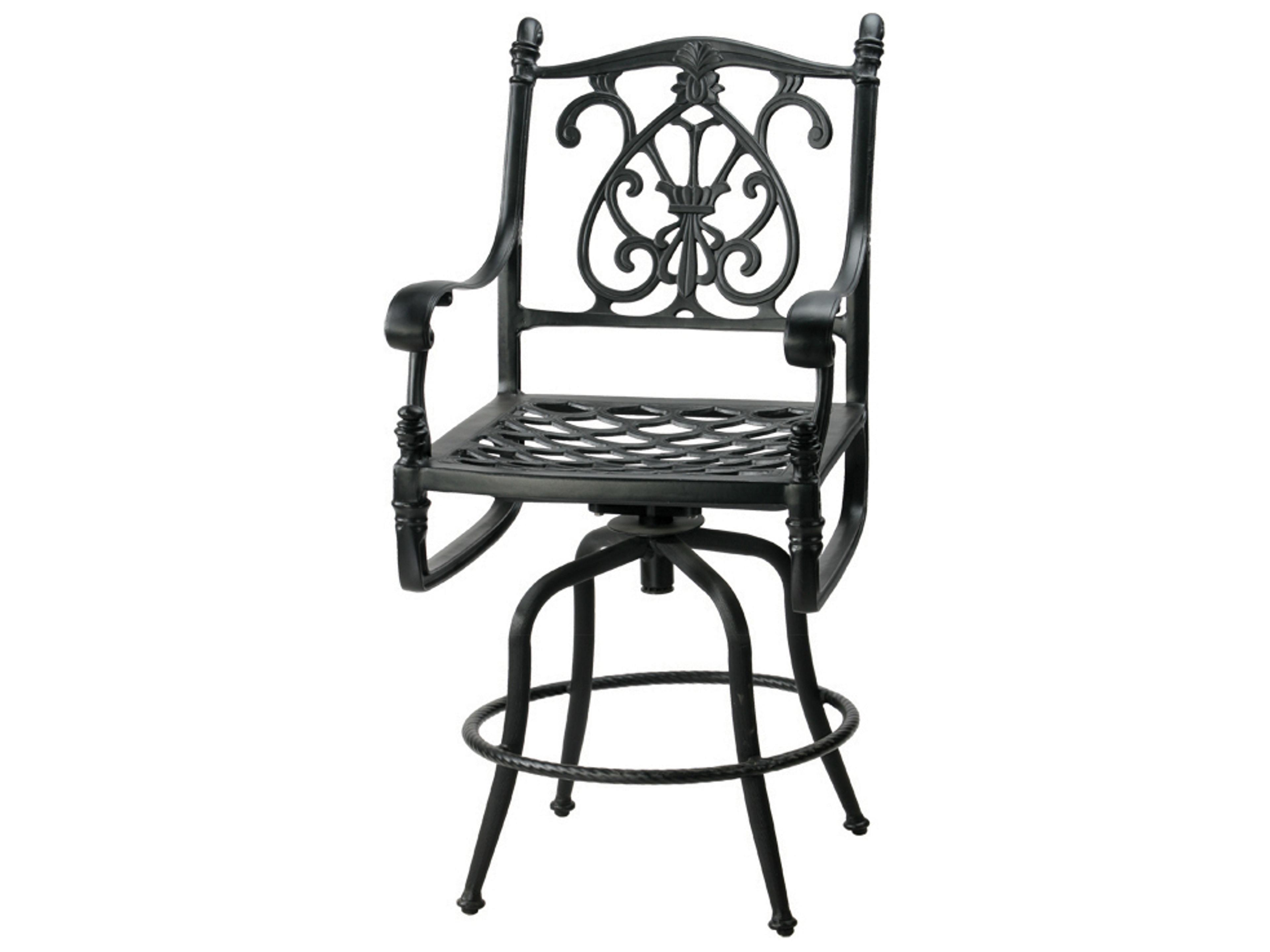 Gensun Florence Cast Aluminum Swivel Balcony Stool