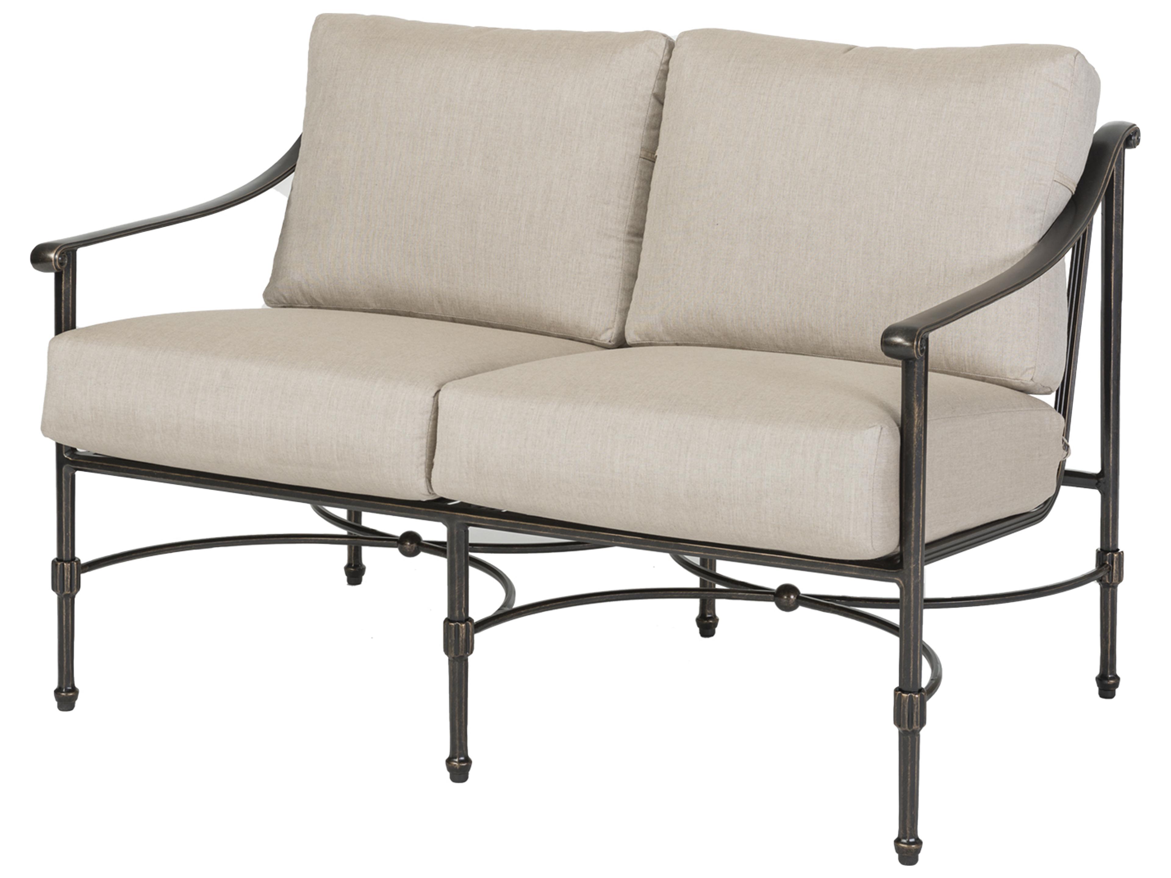 Gensun Morro Bay Cast Aluminum Patio Loveseat - No Cushion