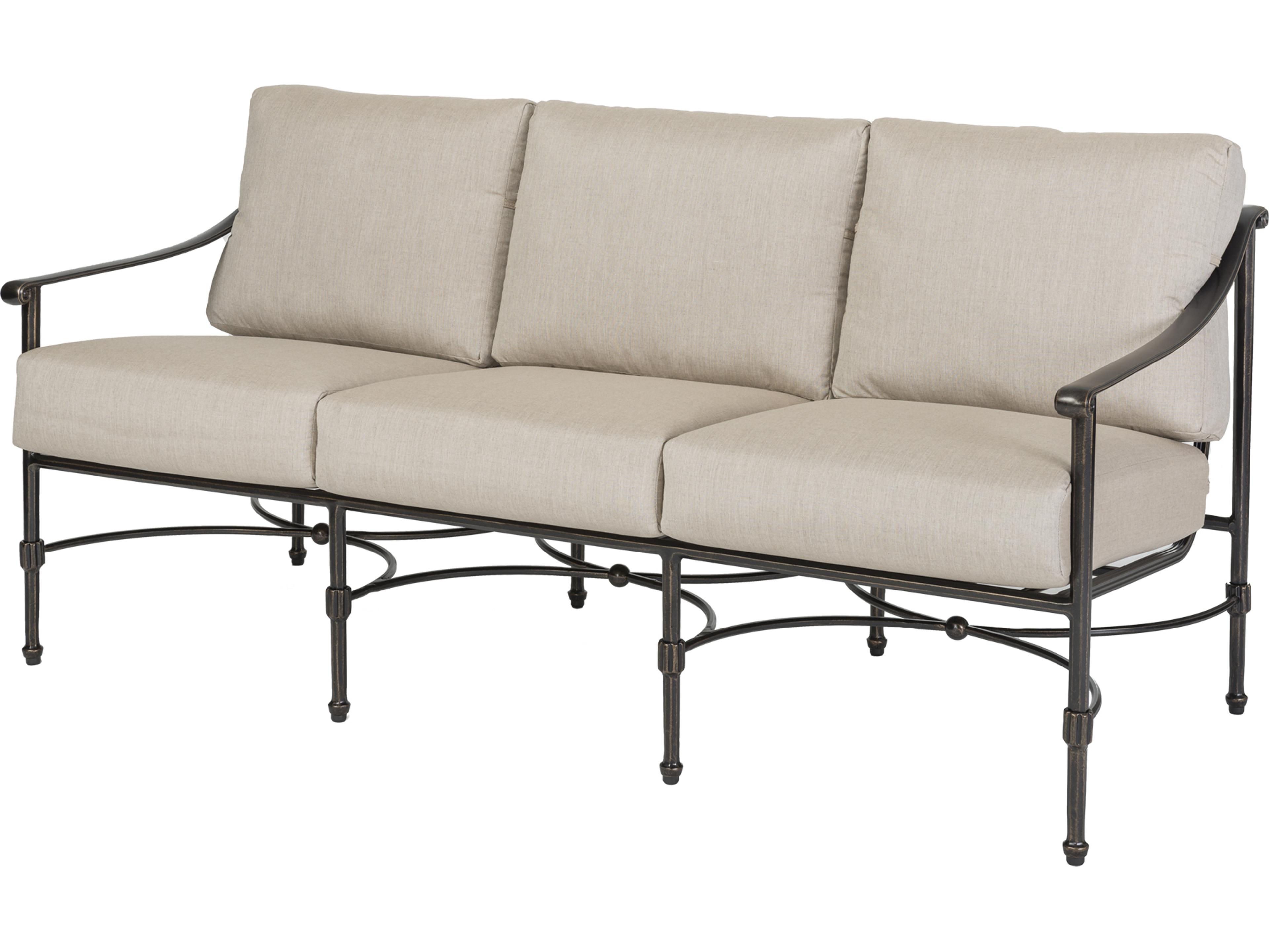 Gensun Morro Bay Cast Aluminum Outdoor Sofa - No Cushion