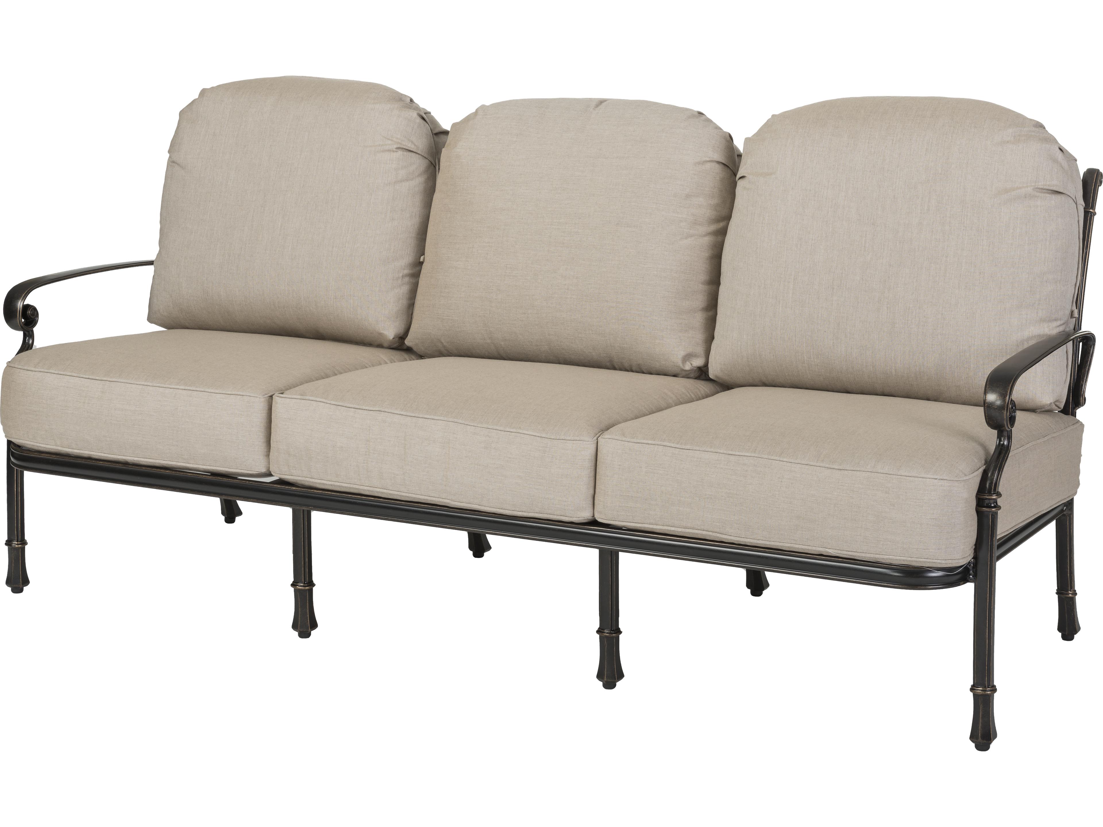 Gensun Bella Vista Cast Aluminum Patio Sofa - No Cushion