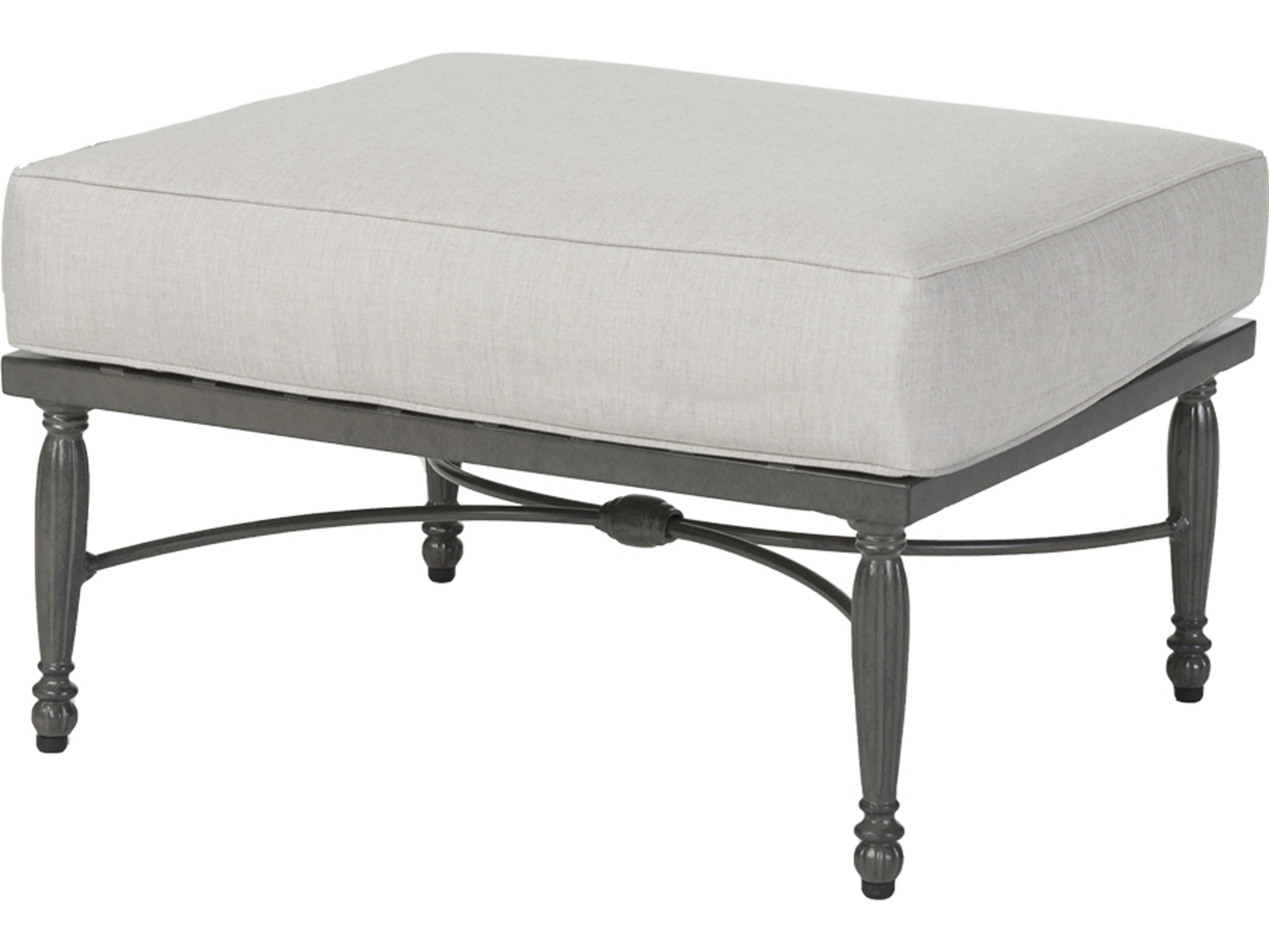 Gensun Bel Air Cast Aluminum Sectional Outdoor Ottoman