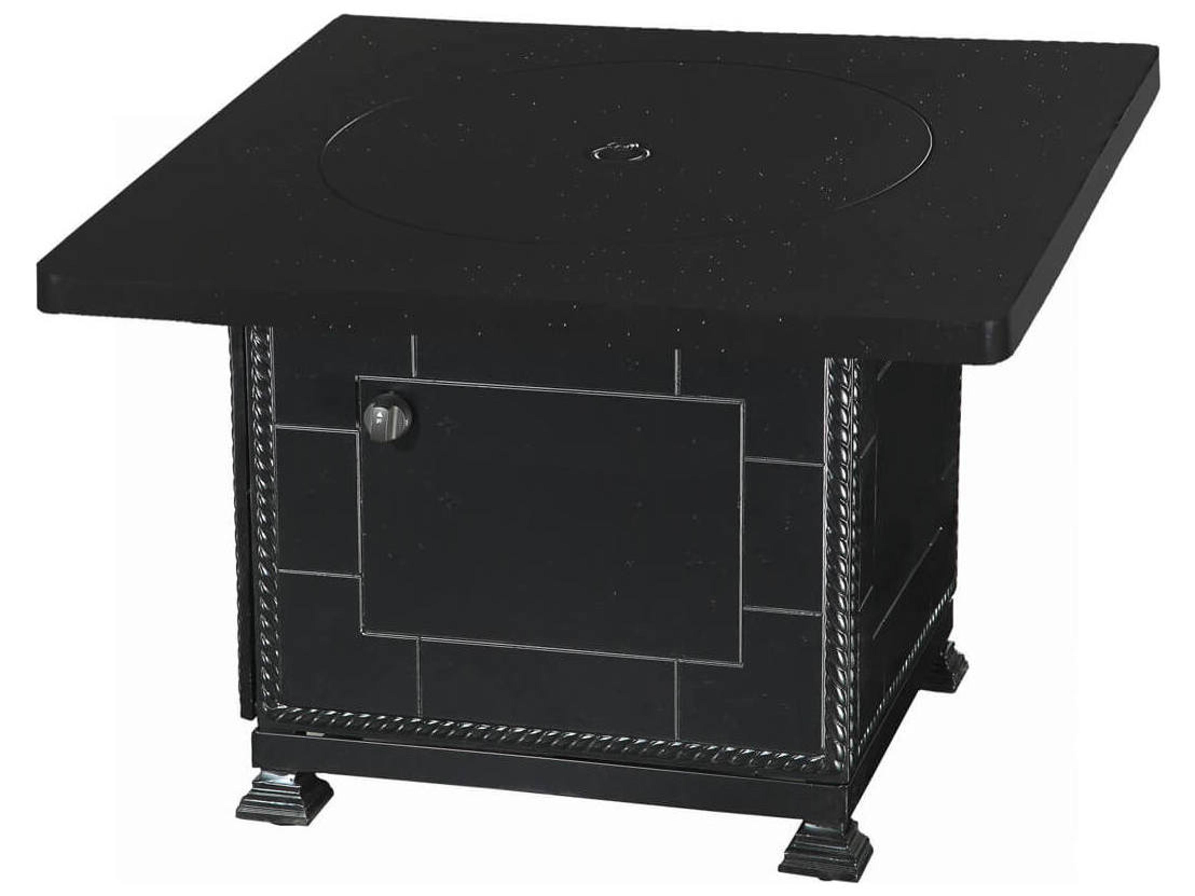 Gensun Paradise Aluminum Square Casual Height Fire Pit Base