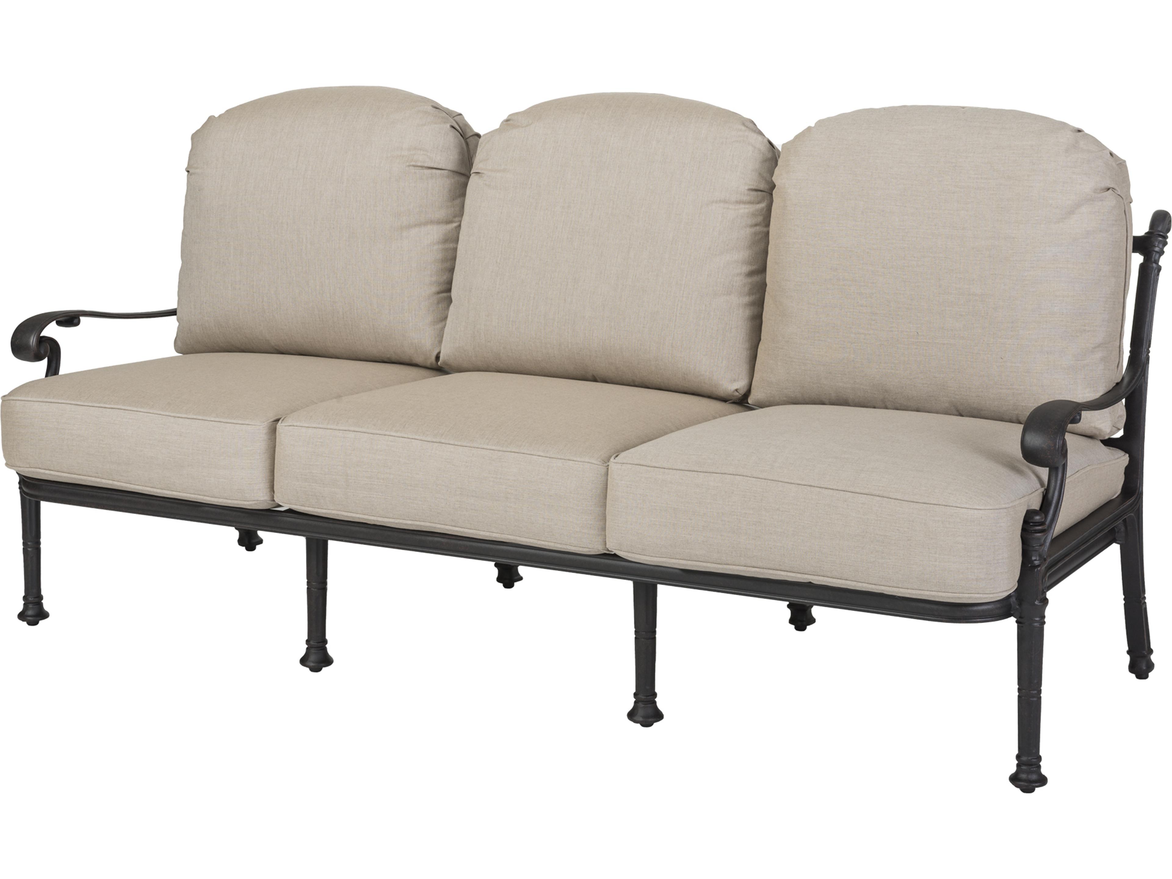 Gensun Florence Cast Aluminum Outdoor Patio Sofa