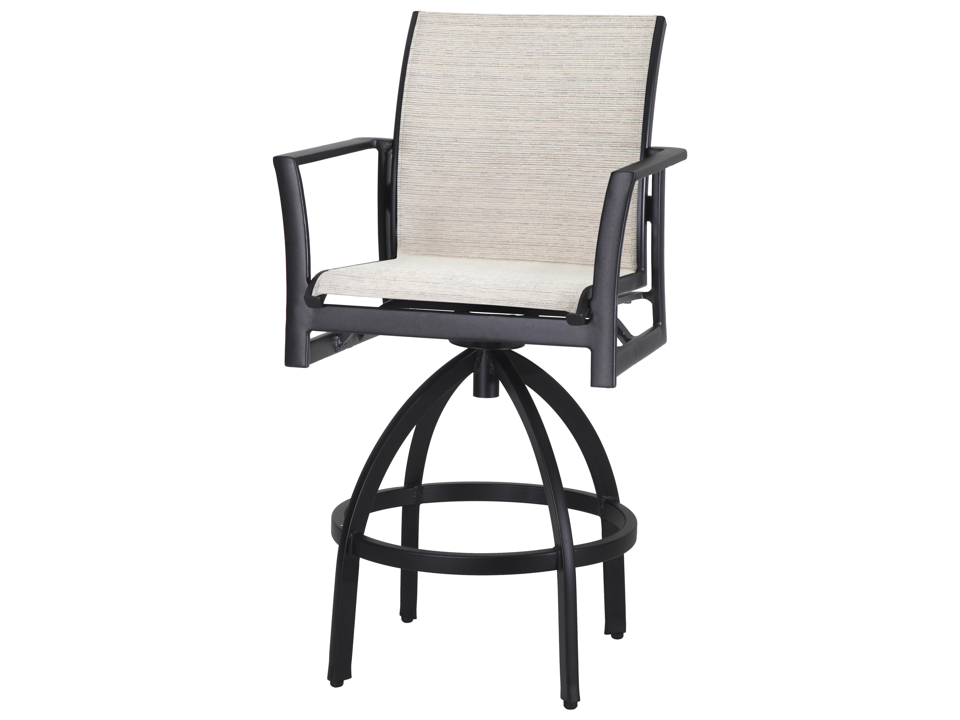 Gensun Echelon Sling Aluminum Outdoor Bar Stool