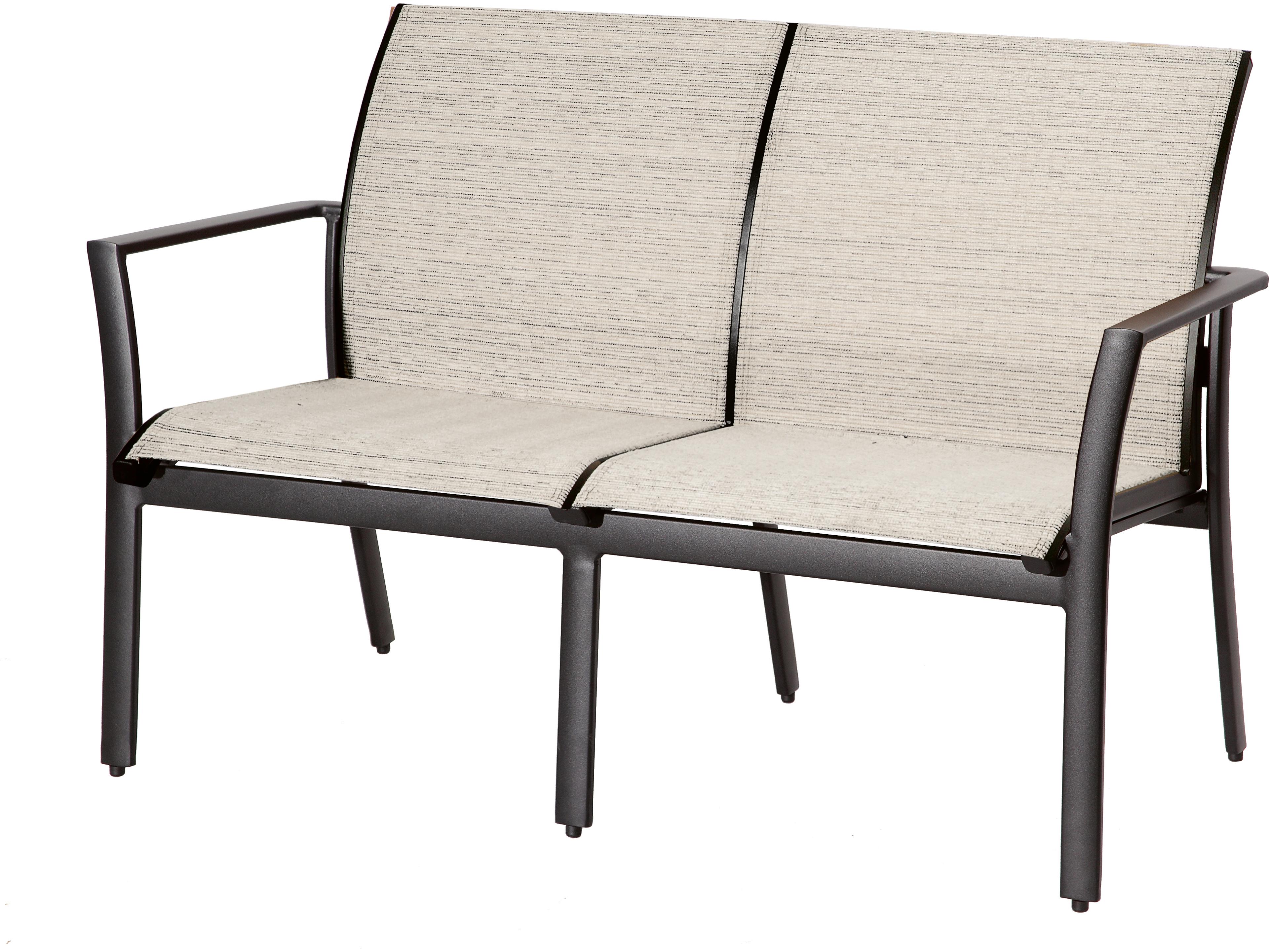 Gensun Echelon Sling Aluminum Patio Loveseat