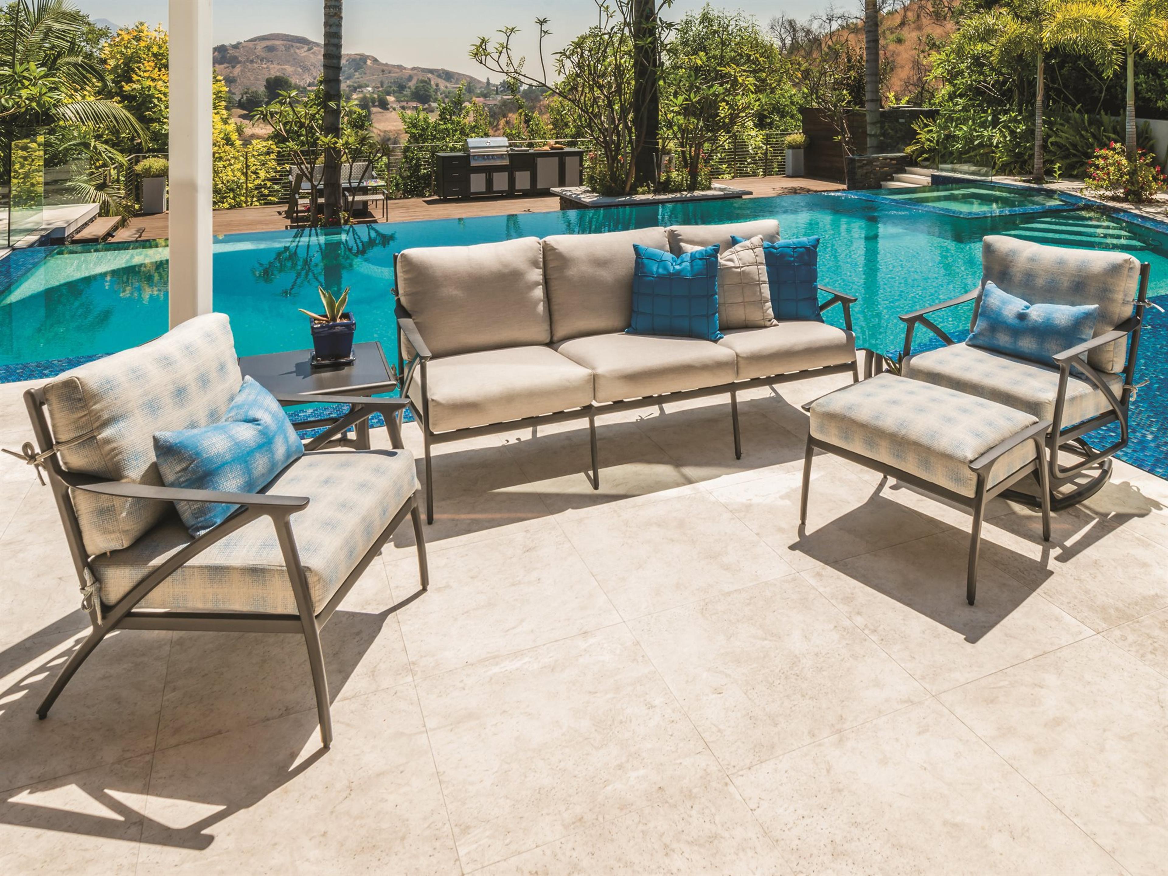 Gensun Amari Aluminum Cushion Outdoor Lounge Set