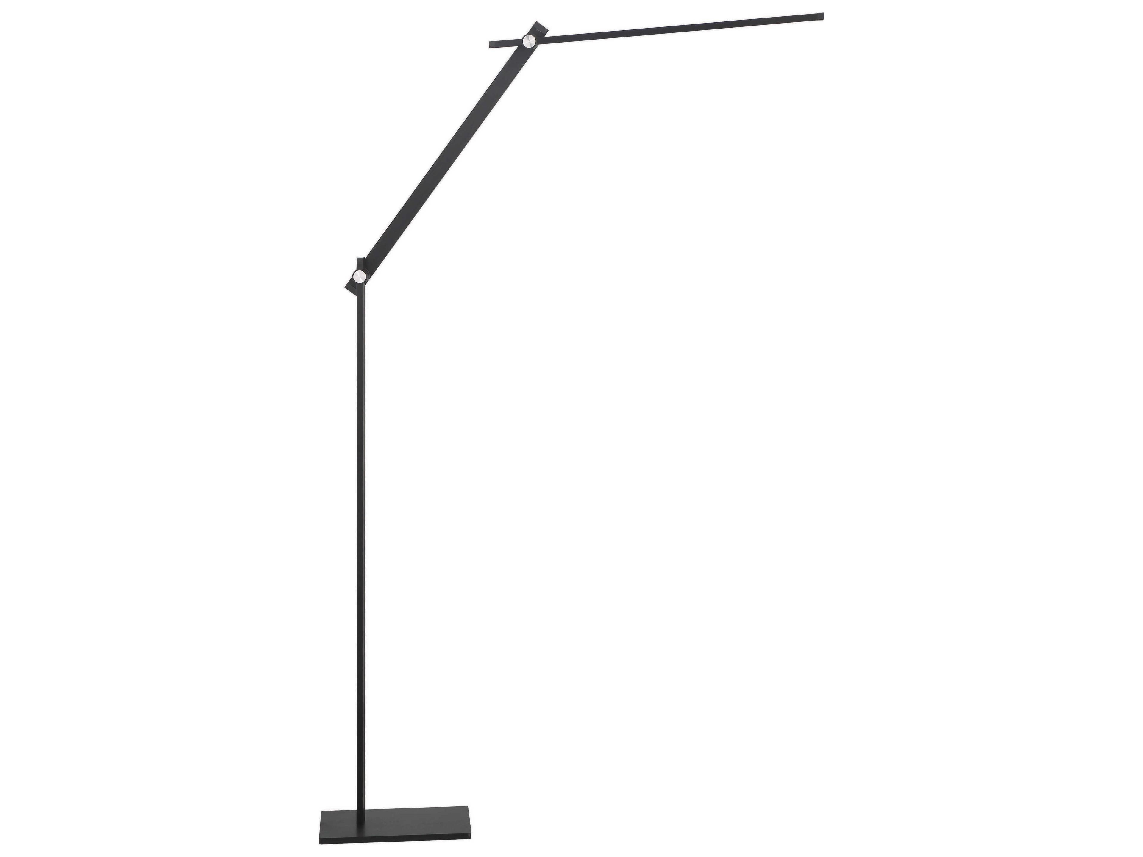 George Kovacs Task Portables Anodized Brushed Coal Black Floor Lamp