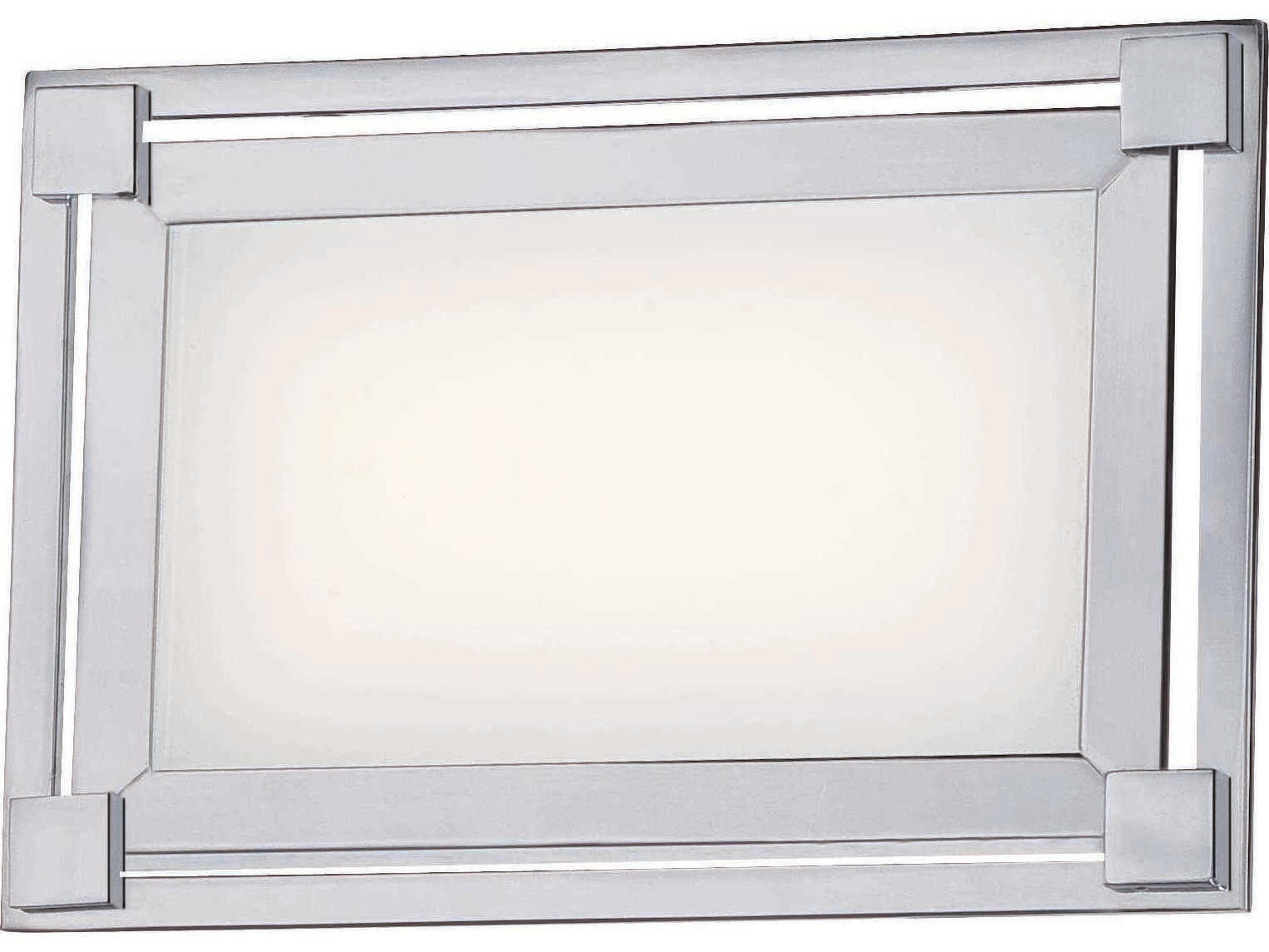 Framed 1-Light Chrome Glass LED Wall Sconce
