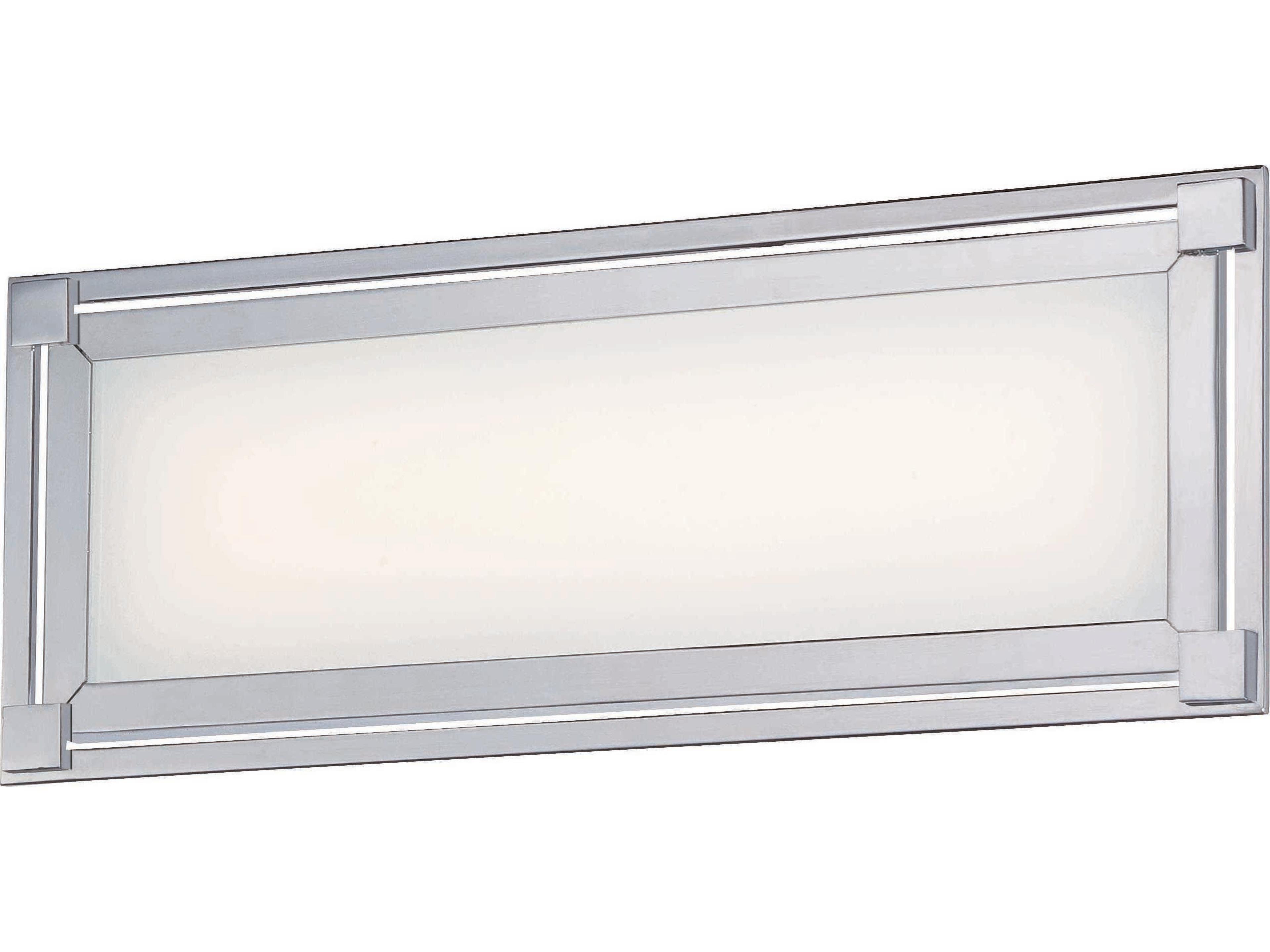 Framed 1-Light Chrome Glass LED Wall Sconce