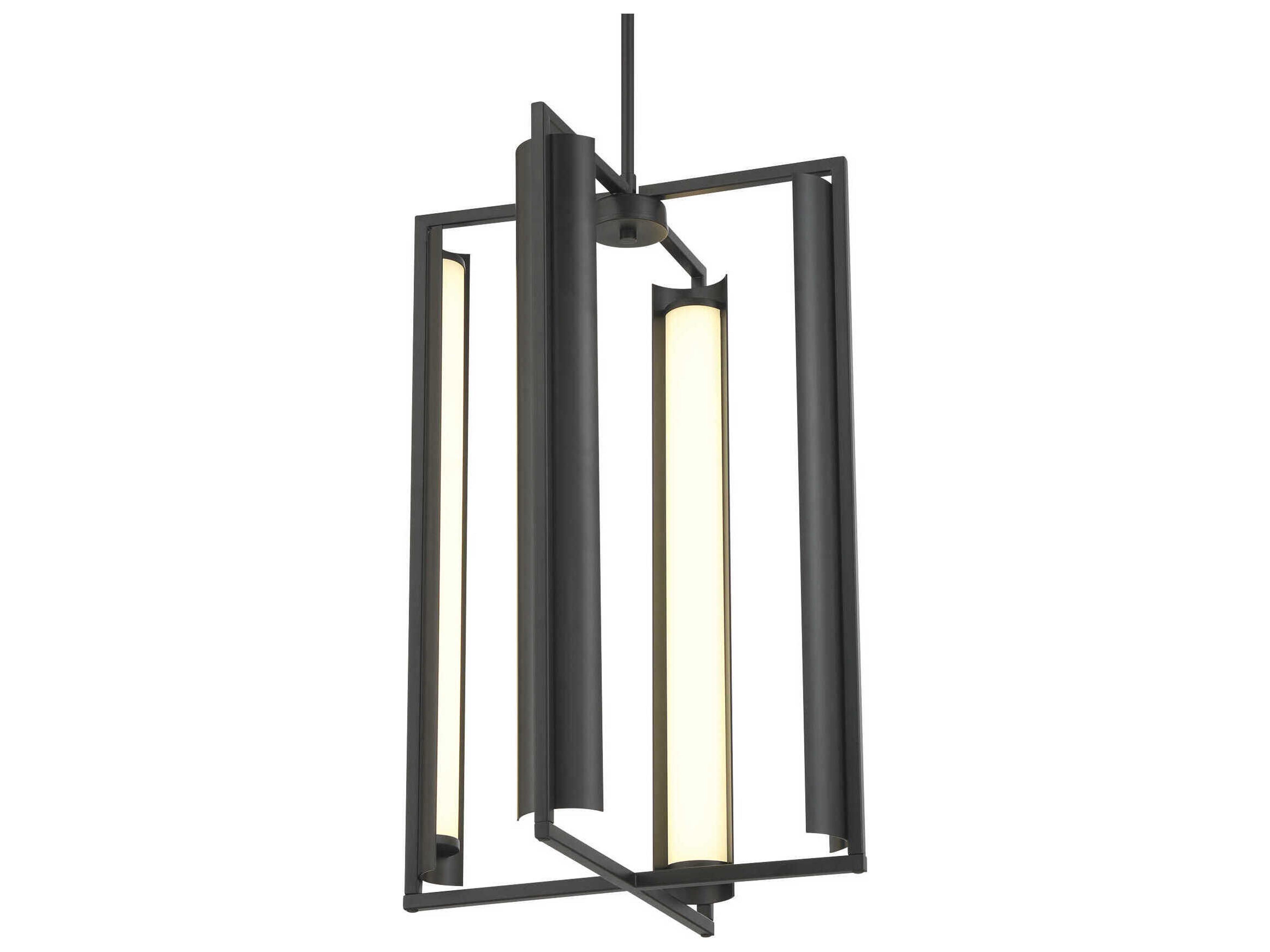 George Kovacs Trizay 1-Light Coal Black Geometric Pendant