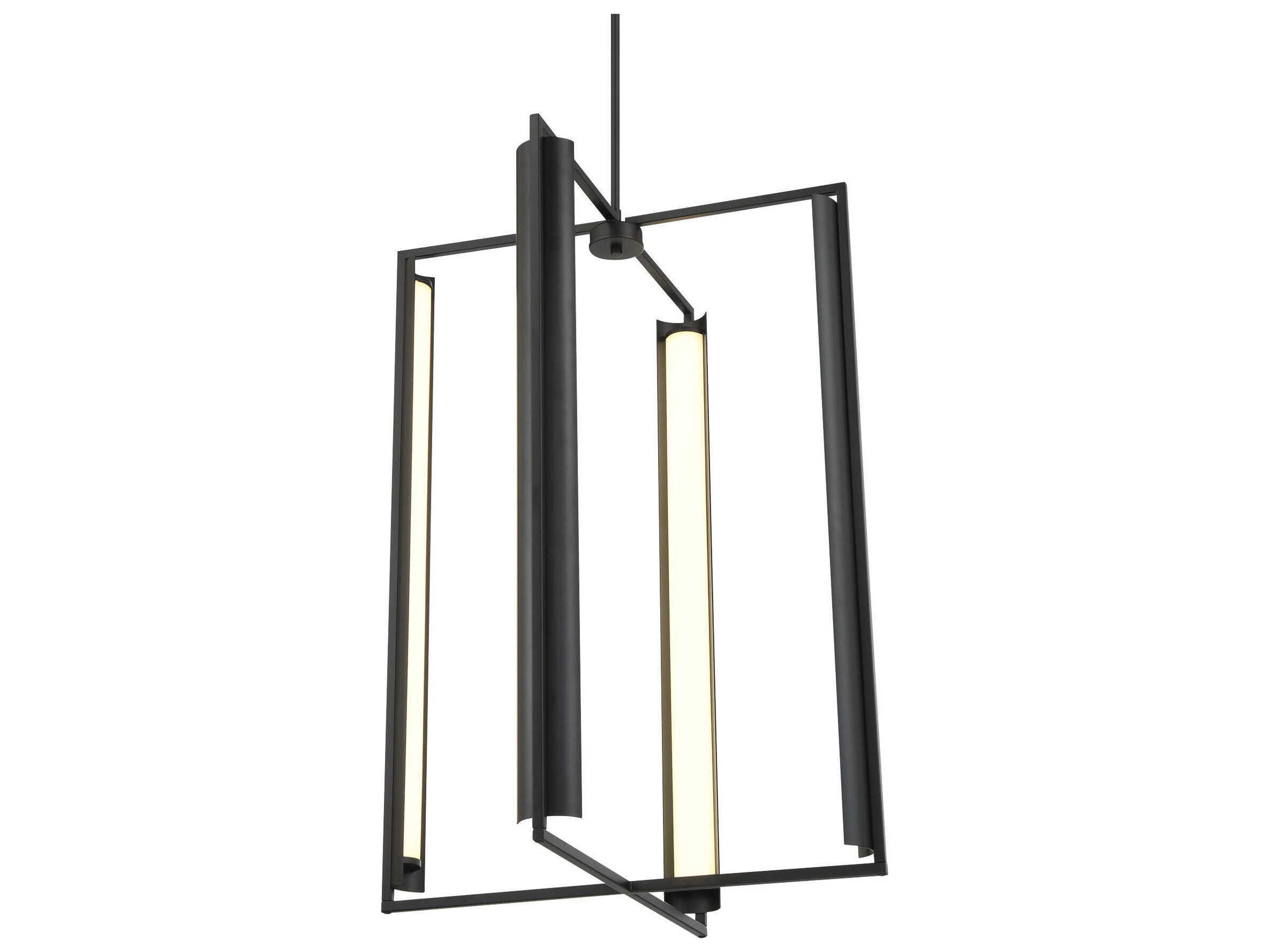 George Kovacs Trizay 1-Light Coal Black Geometric Pendant