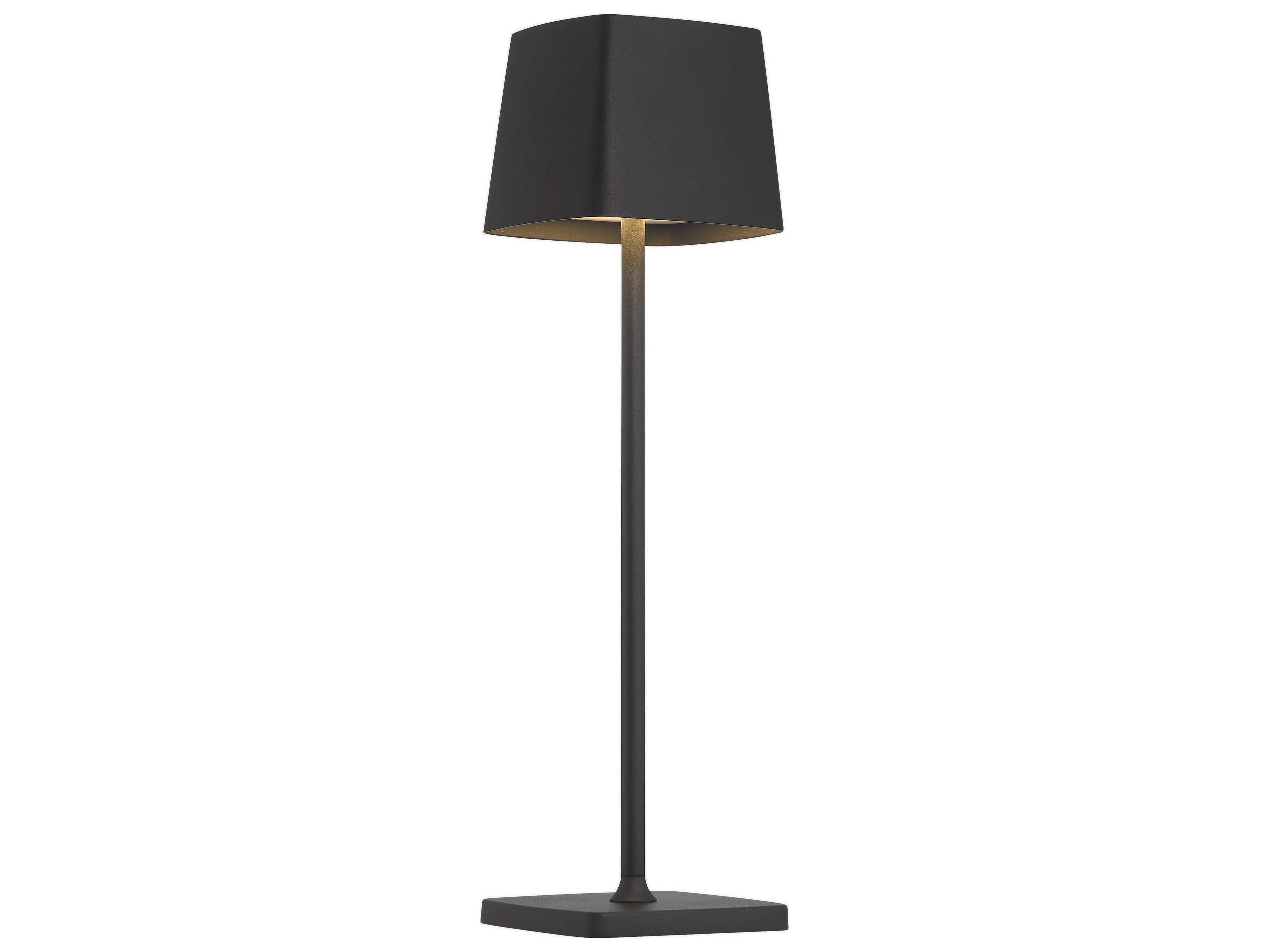 George Kovacs Task Portables Coal Black Table Lamp