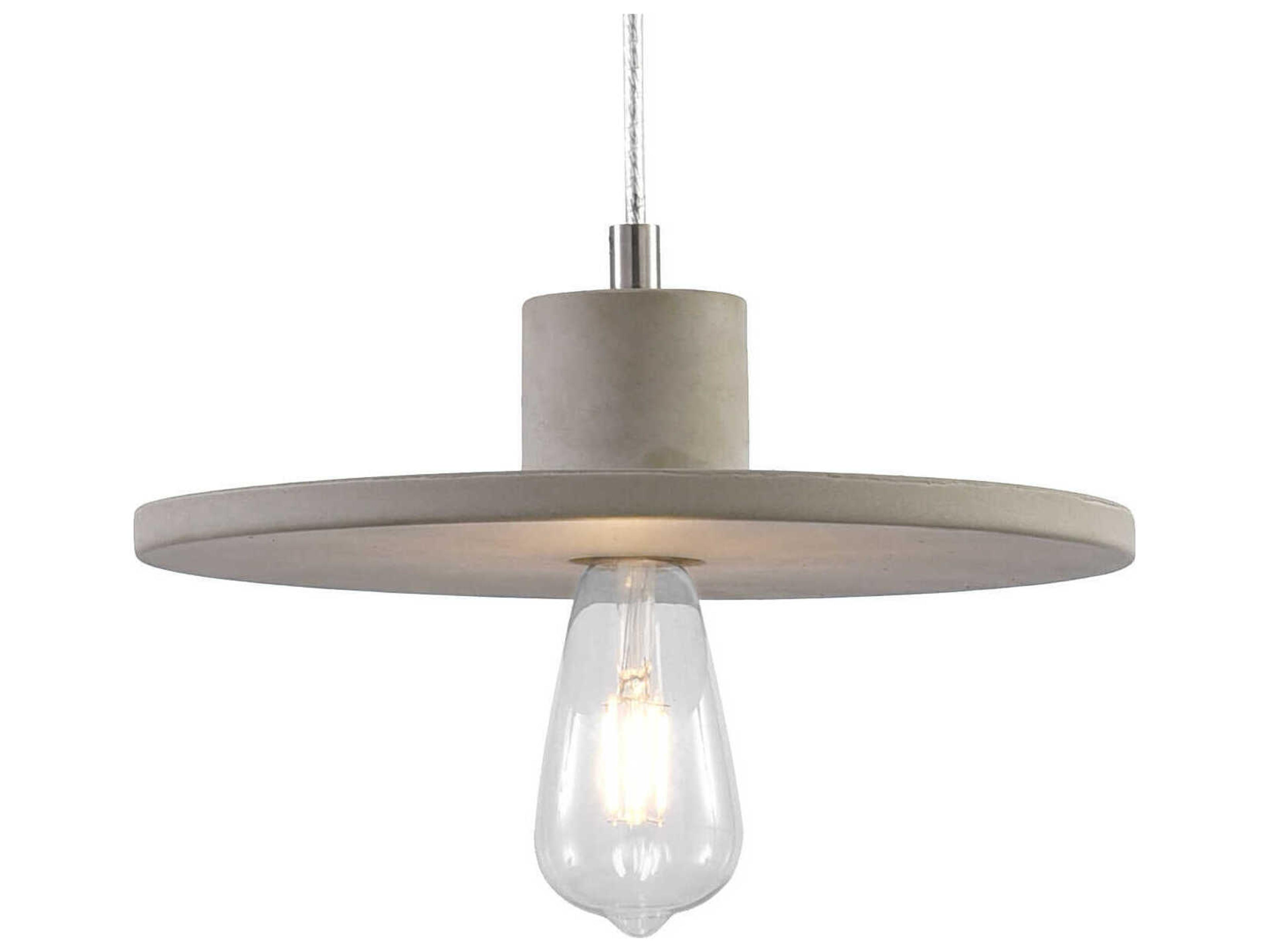 George Kovacs Sima 1-Light Burnished Nickel Gray Mini Pendant