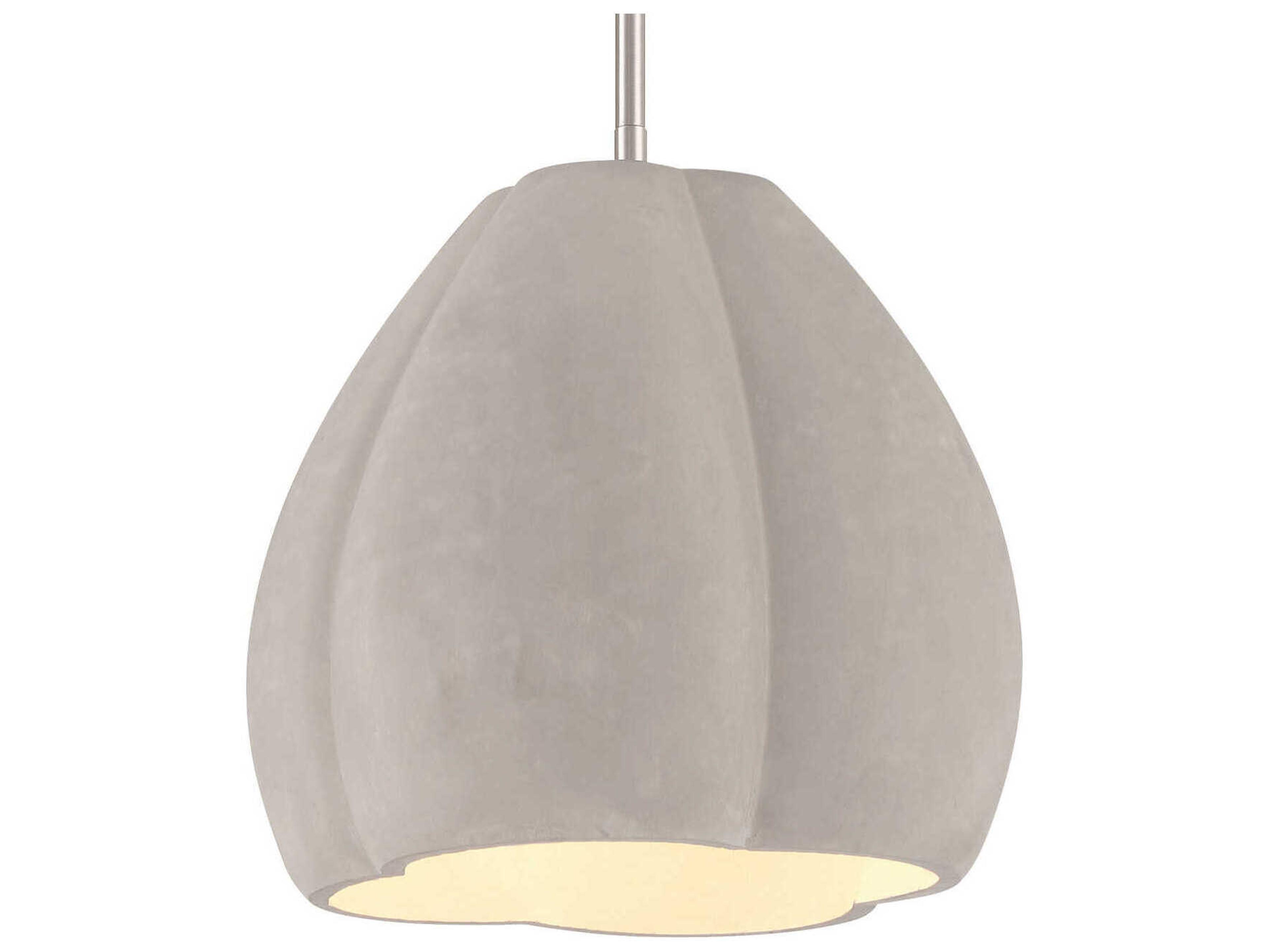 Sima 1-Light Burnished Nickel Gray Mini Pendant
