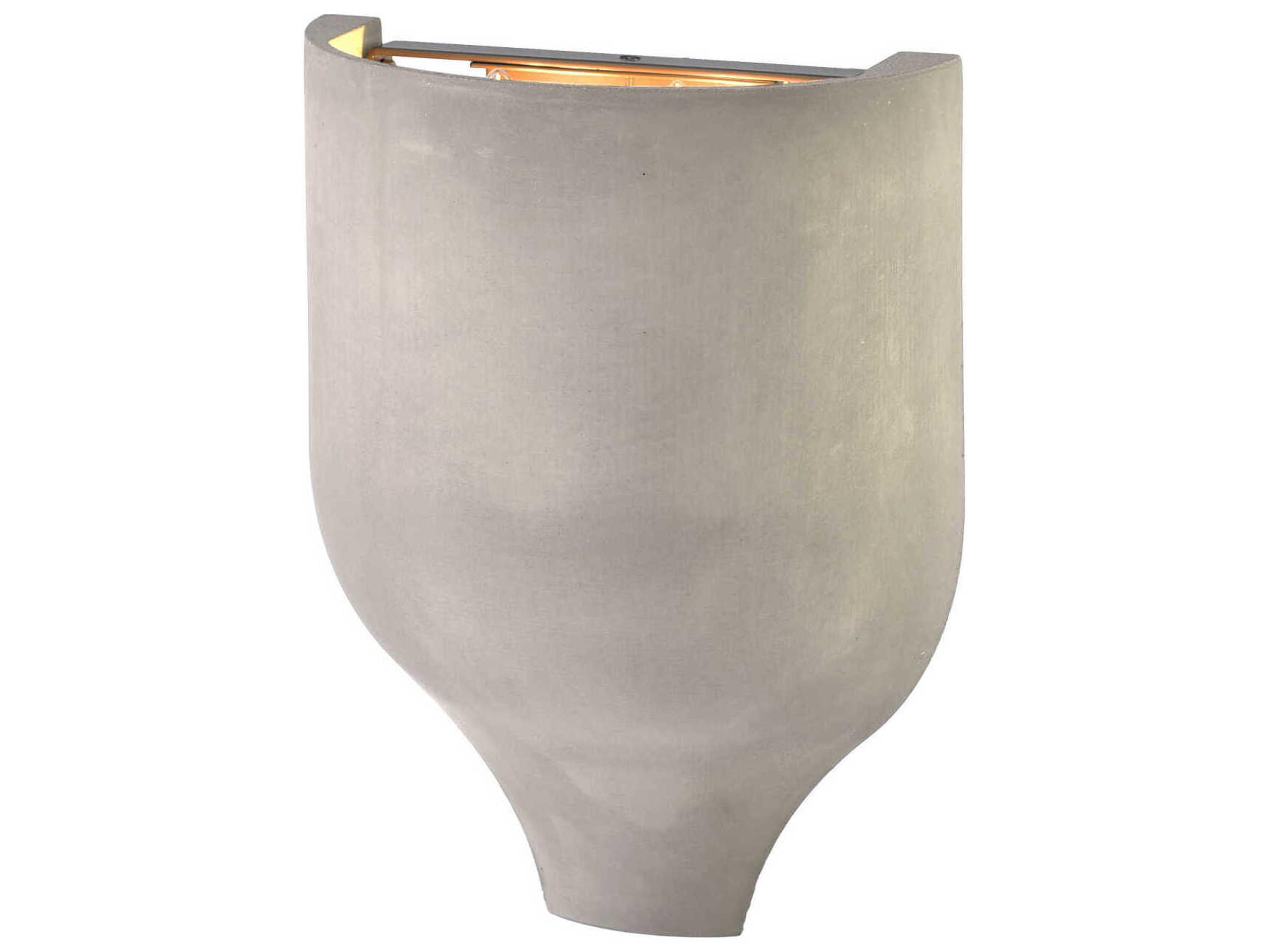 George Kovacs Sima 2-Light Natural Cement Gray Wall Sconce