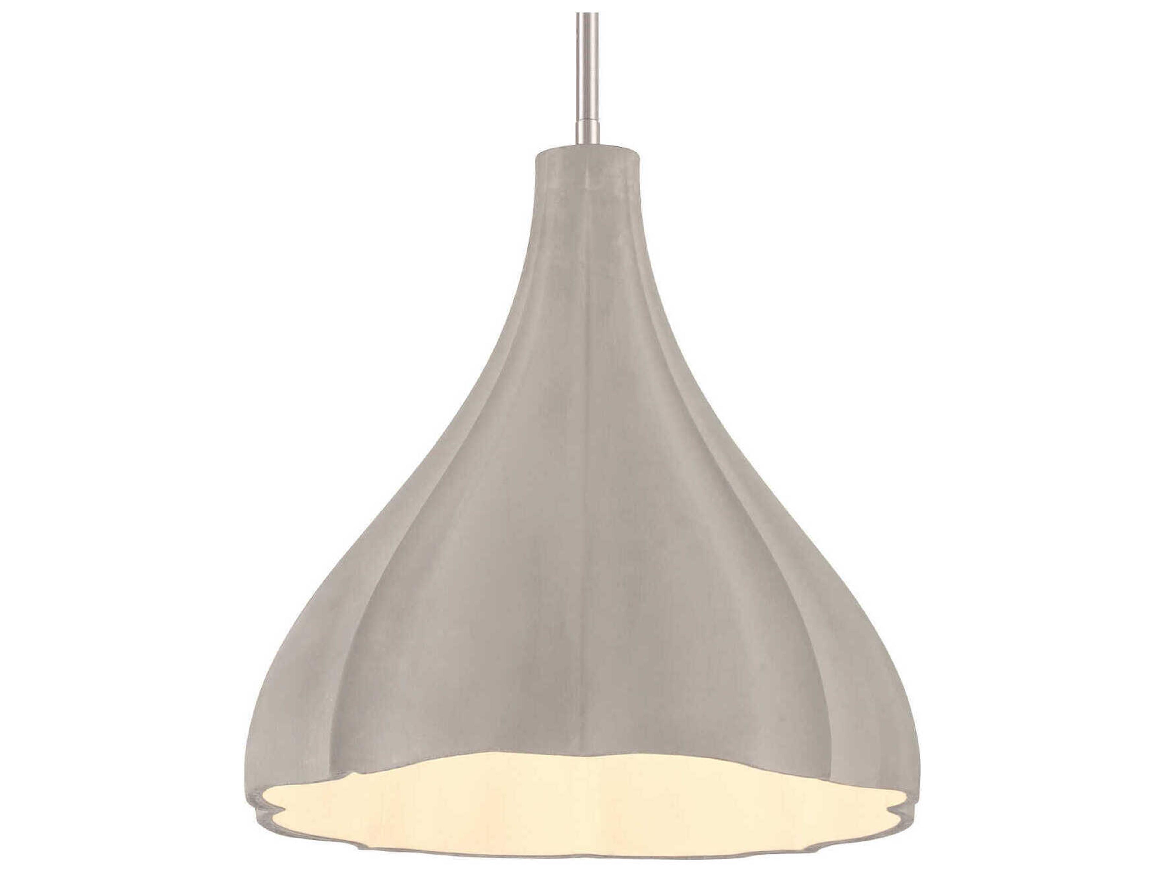 Sima 1-Light Burnished Nickel Gray Round Mini Pendant