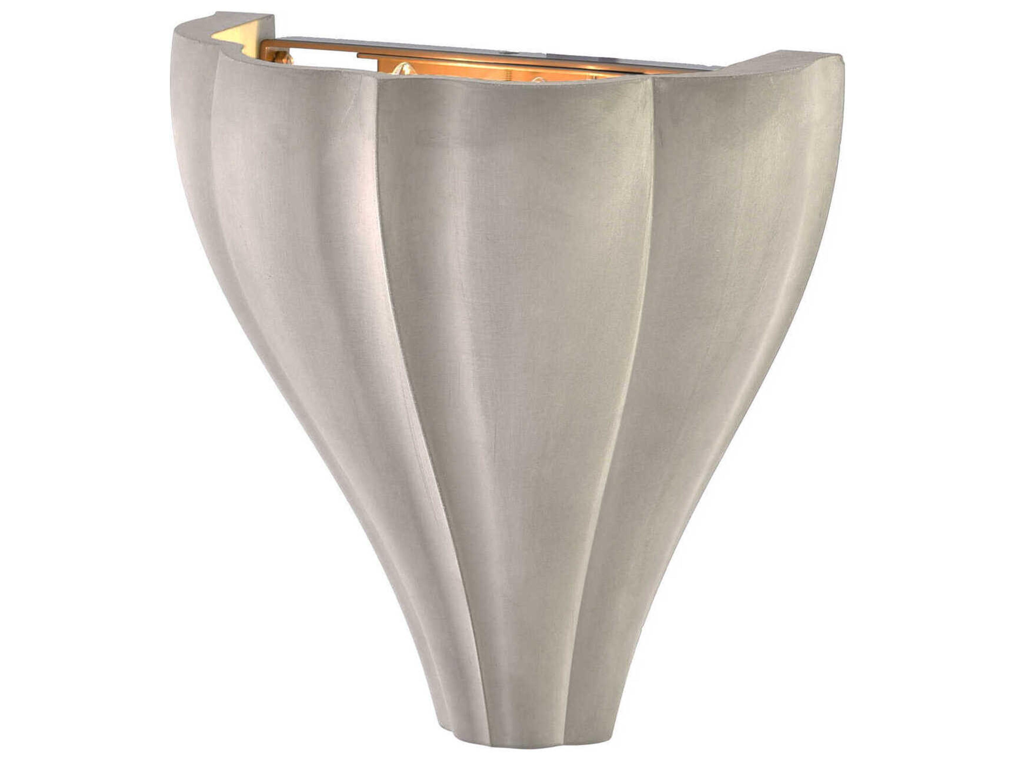 George Kovacs Sima 2-Light Natural Cement Gray Wall Sconce