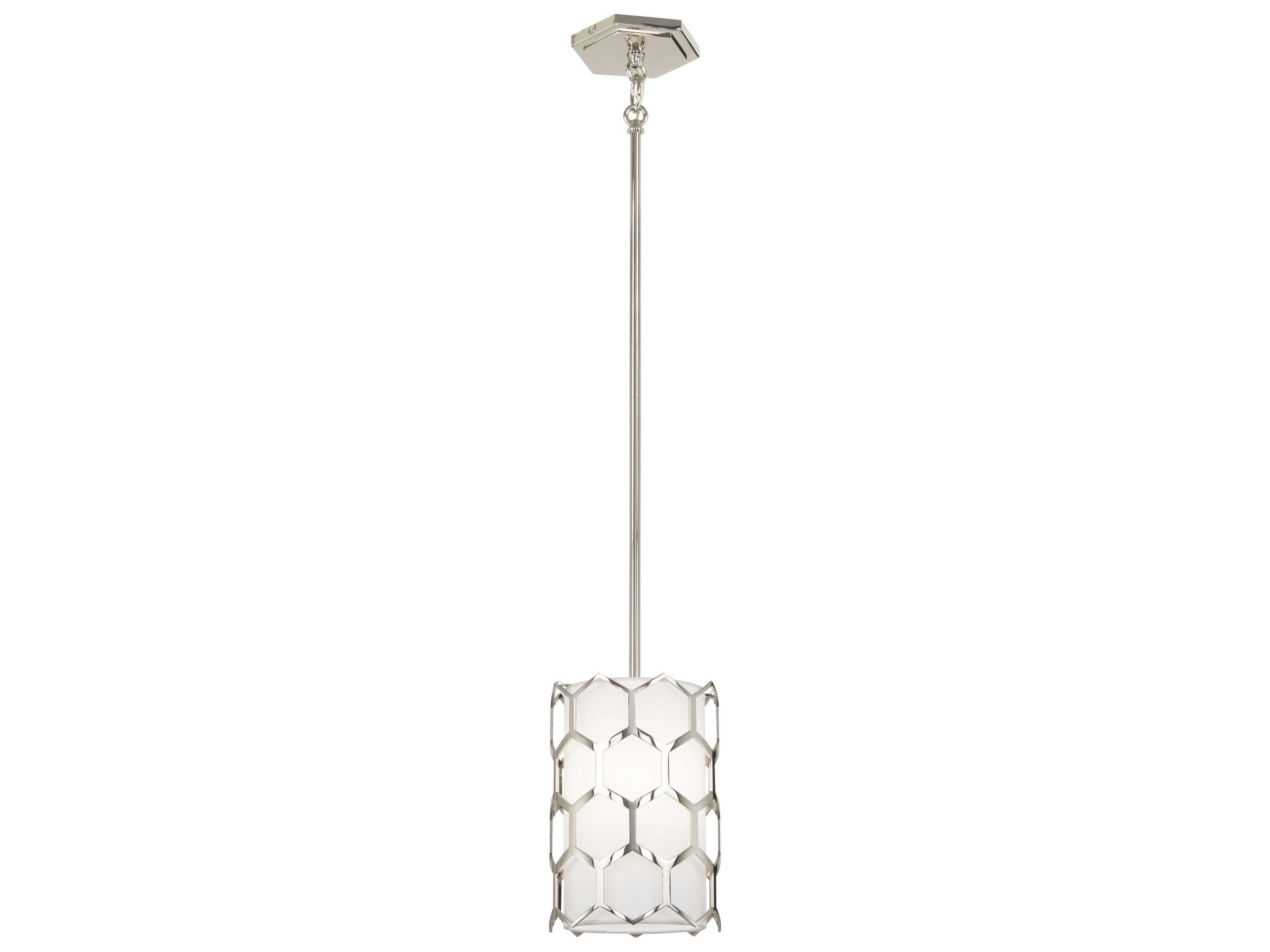 Missing Link 1-Light Polished Nickel Cylinder Mini Pendant