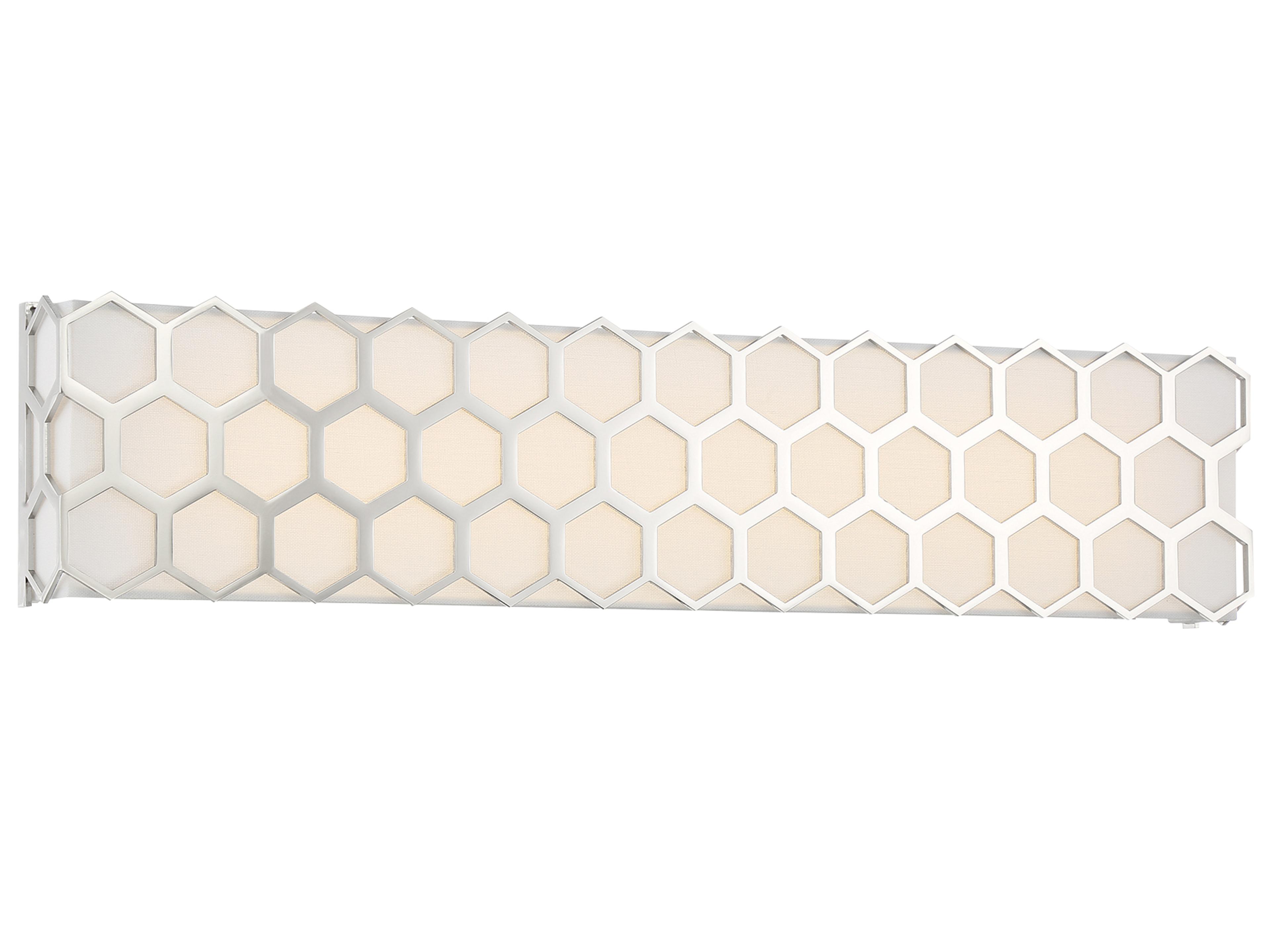 George Kovacs Missing Link 1-Light Polished Nickel Glass LED Vanity Light