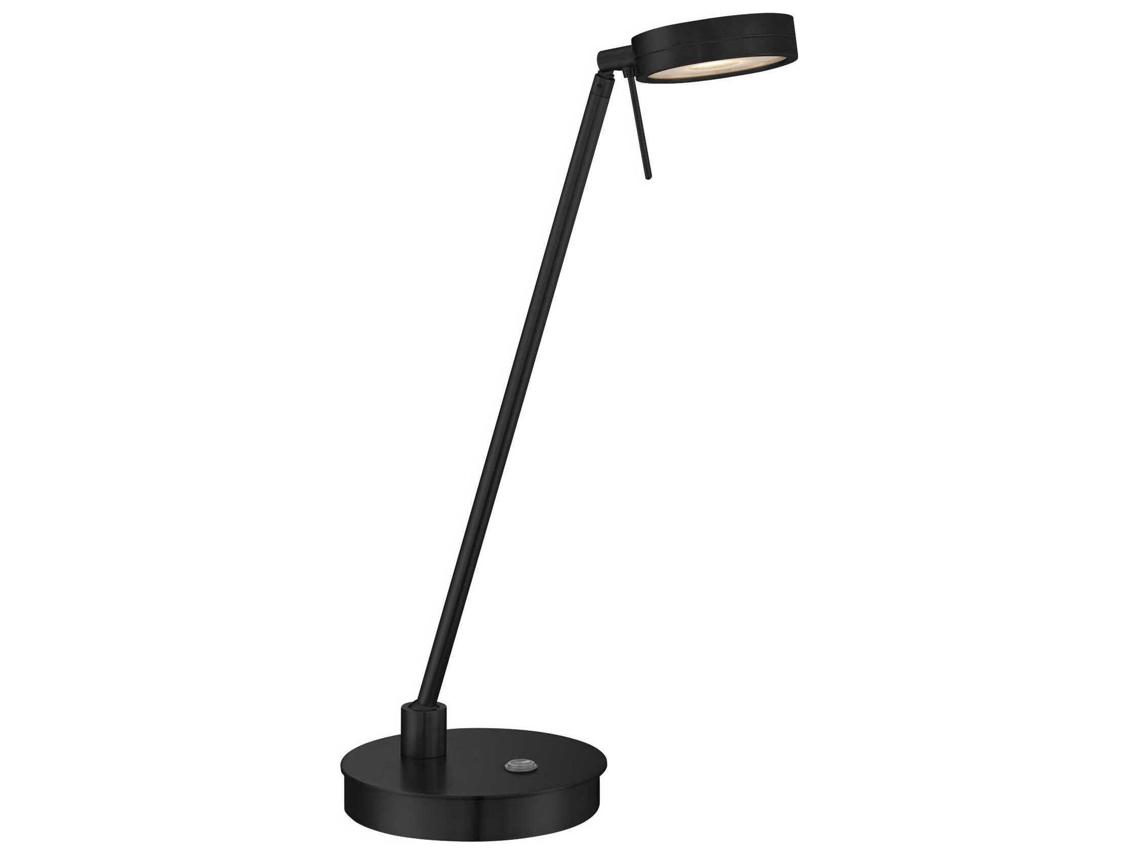 George Kovacs Georges Reading Room Coal Aluminum Black Desk Lamp