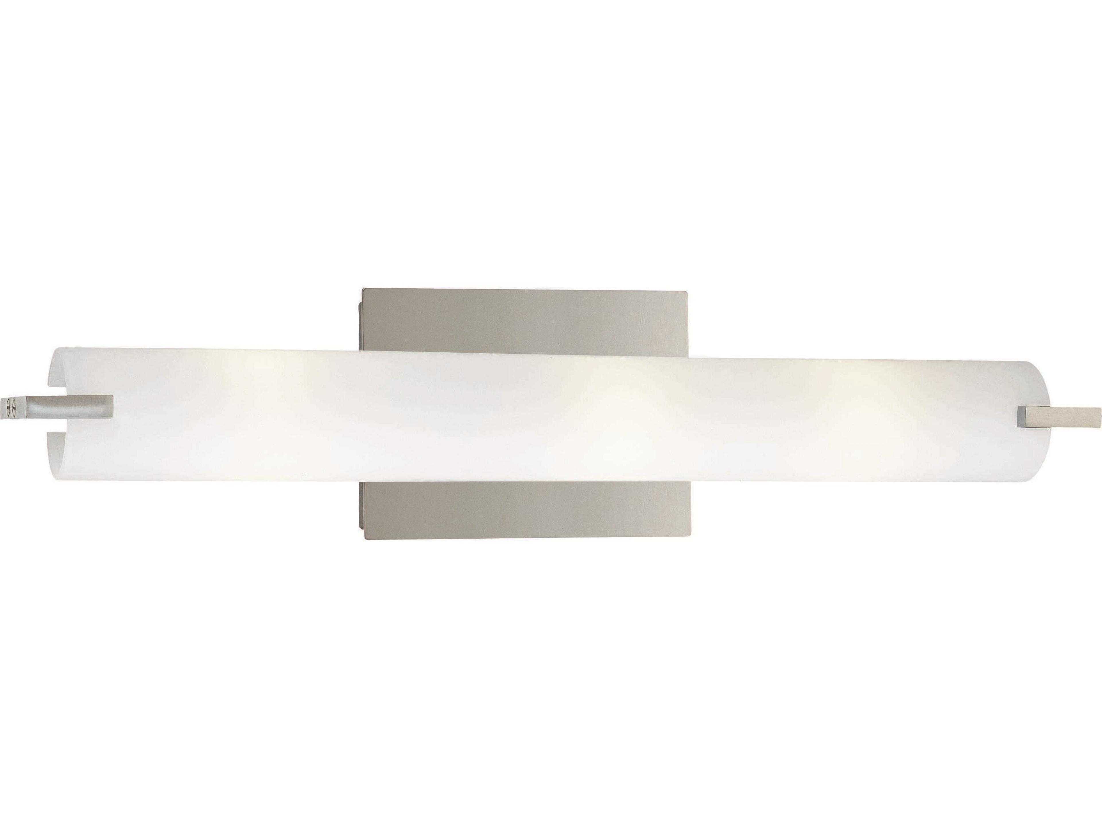 George Kovacs Tube 3-Light Chrome Glass Vanity Light