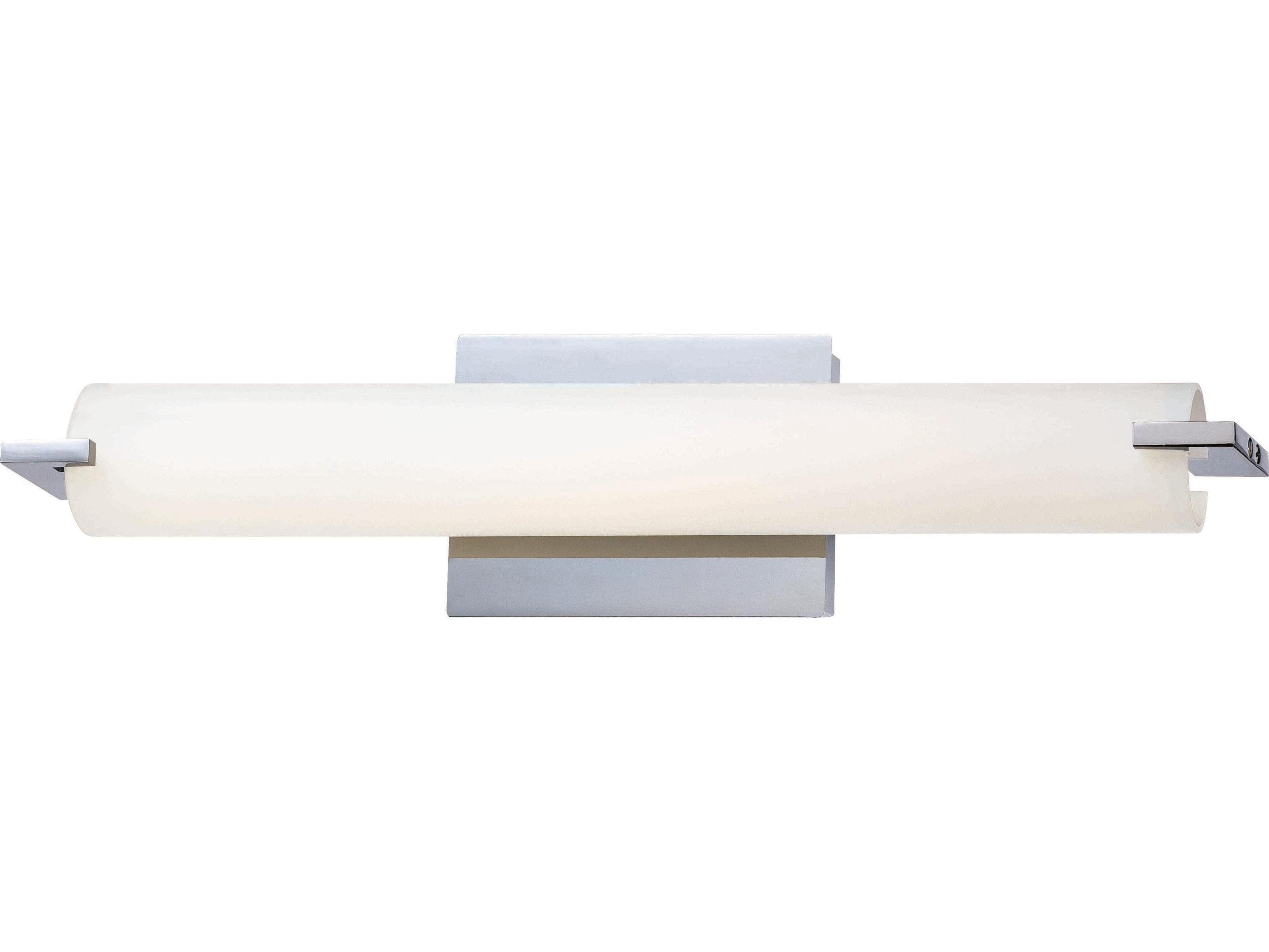 Tube 1-Light Chrome Glass LED Vanity Light