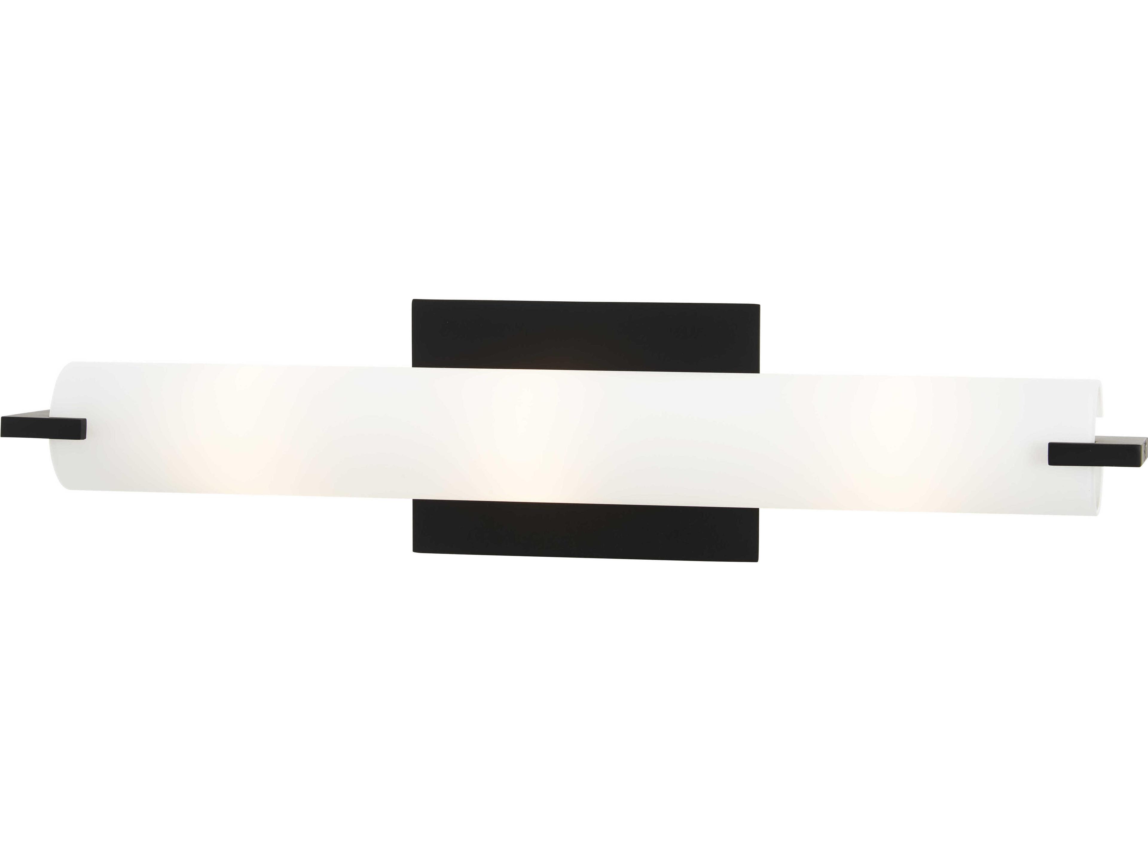 George Kovacs 3-Light Coal Black Glass Wall Sconce