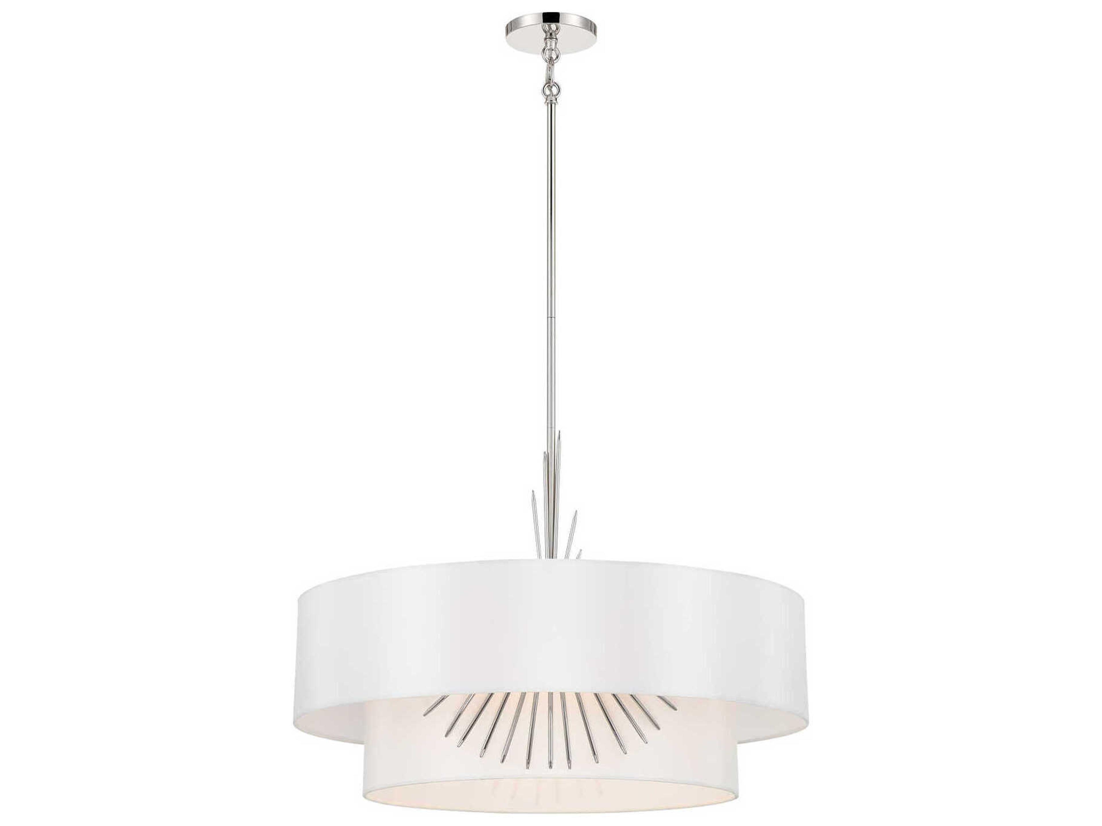 George Kovacs Gramercy 4-Light Polished Nickel Tiered Pendant