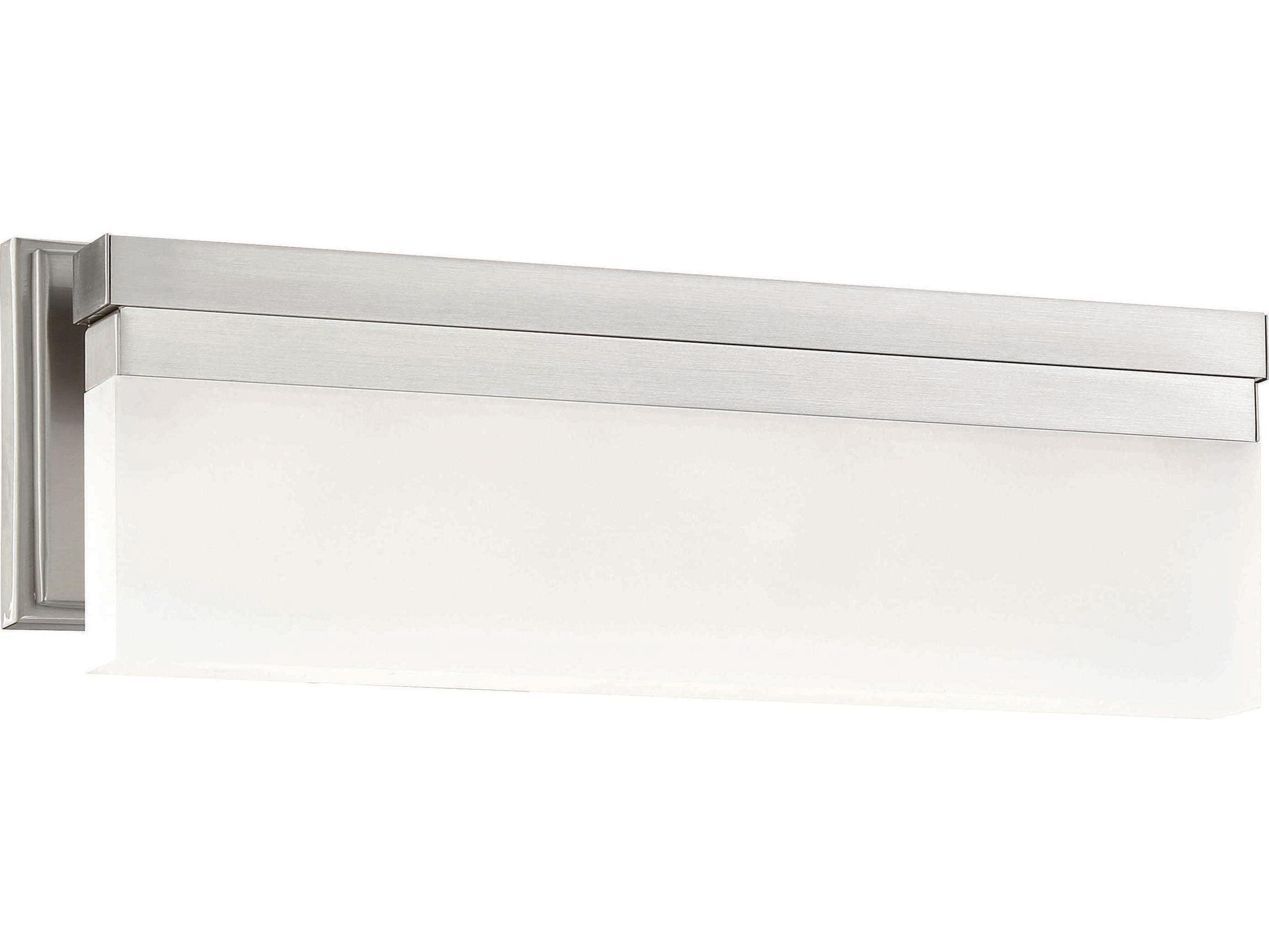 Skinny 1-Light Brushed Nickel LED Vanity Light