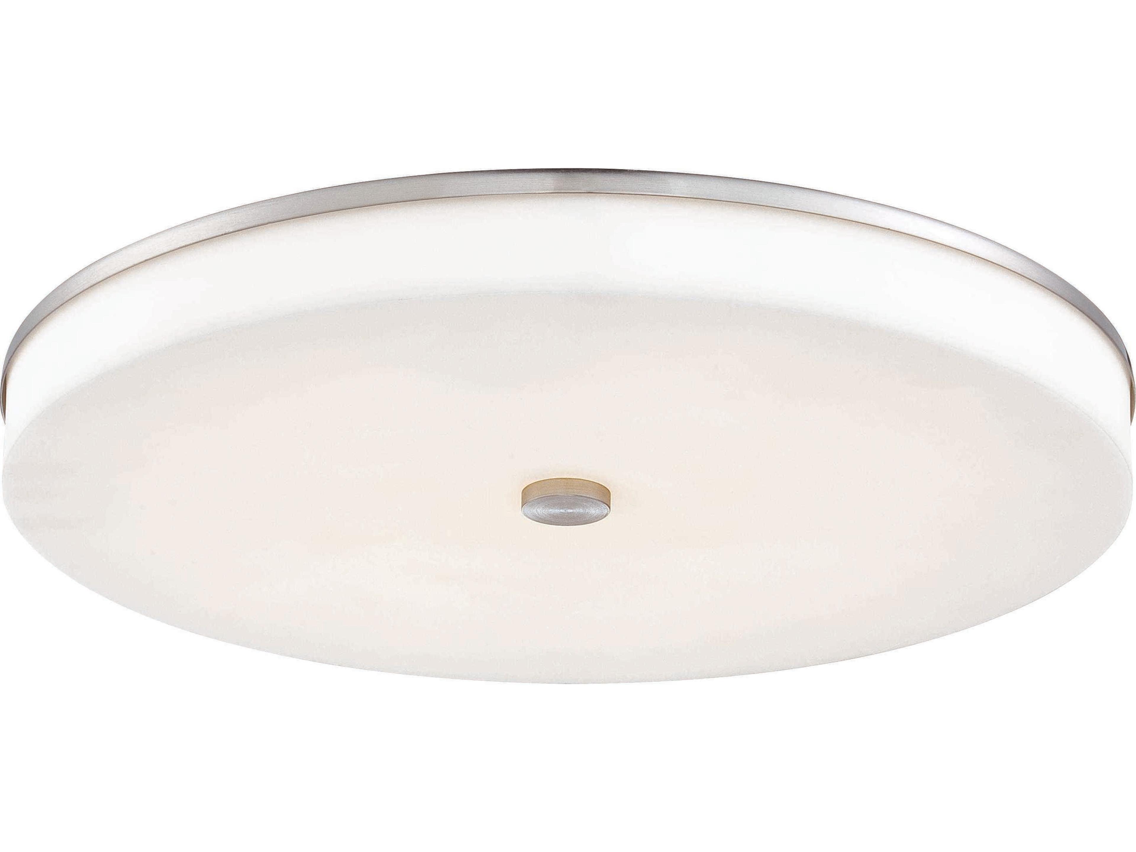 George Kovacs U.h.o. 1-Light Brushed Nickel LED Round Flush Mount