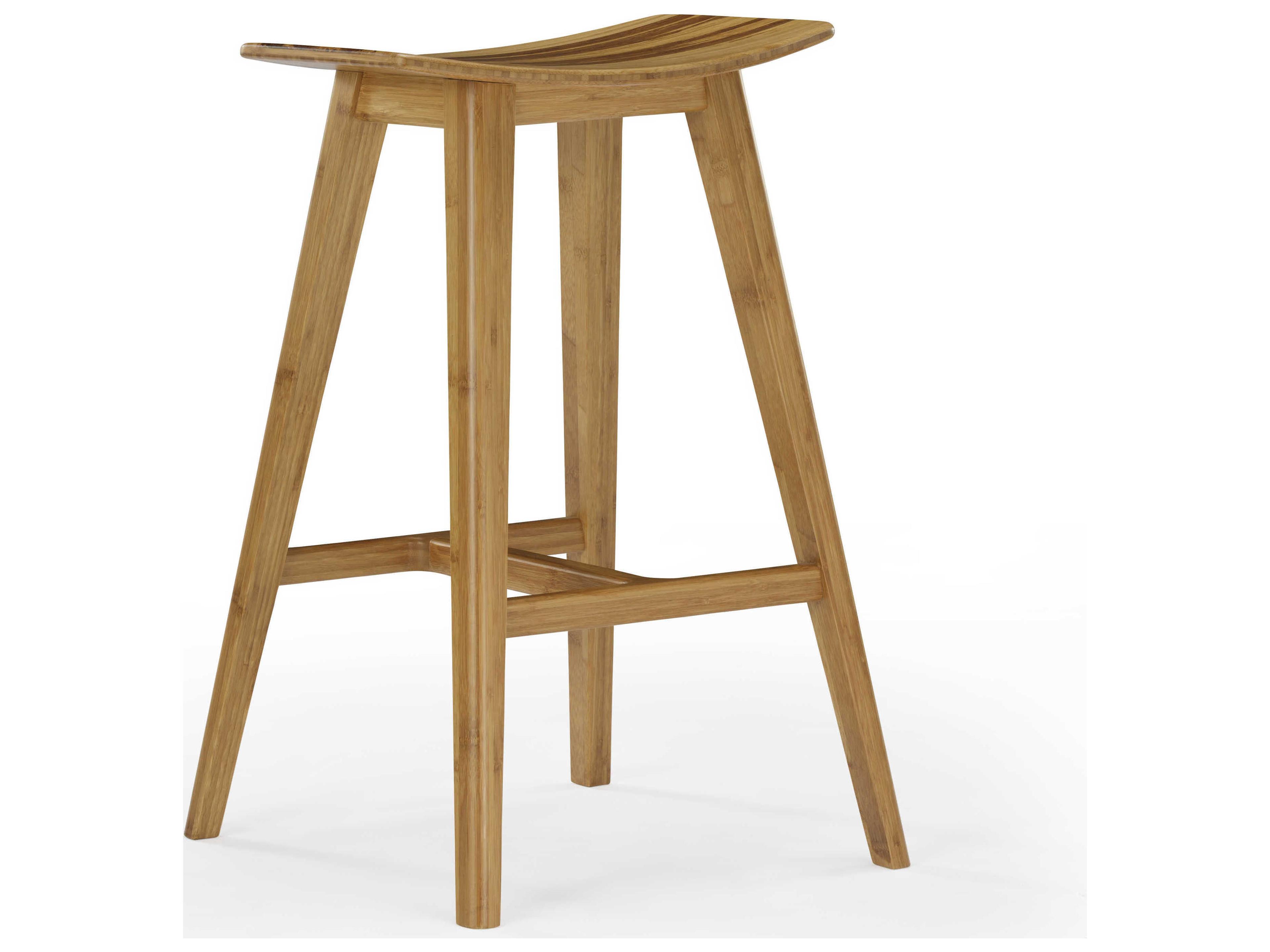 Greenington Eco Ridge Bamboo Wood Caramelized Counter Stool