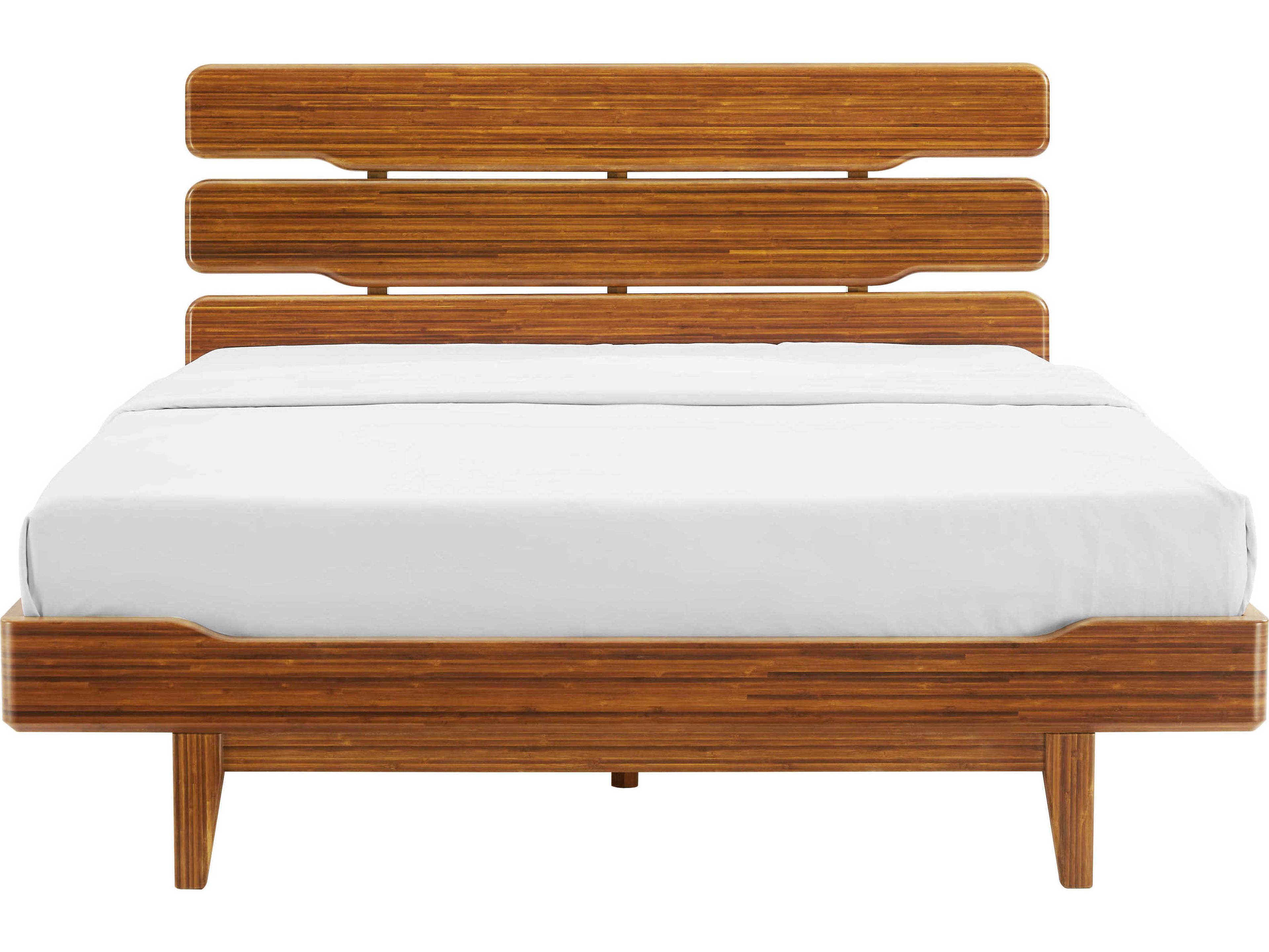 Greenington Currant Amber Brown Bamboo Wood King Platform Bed