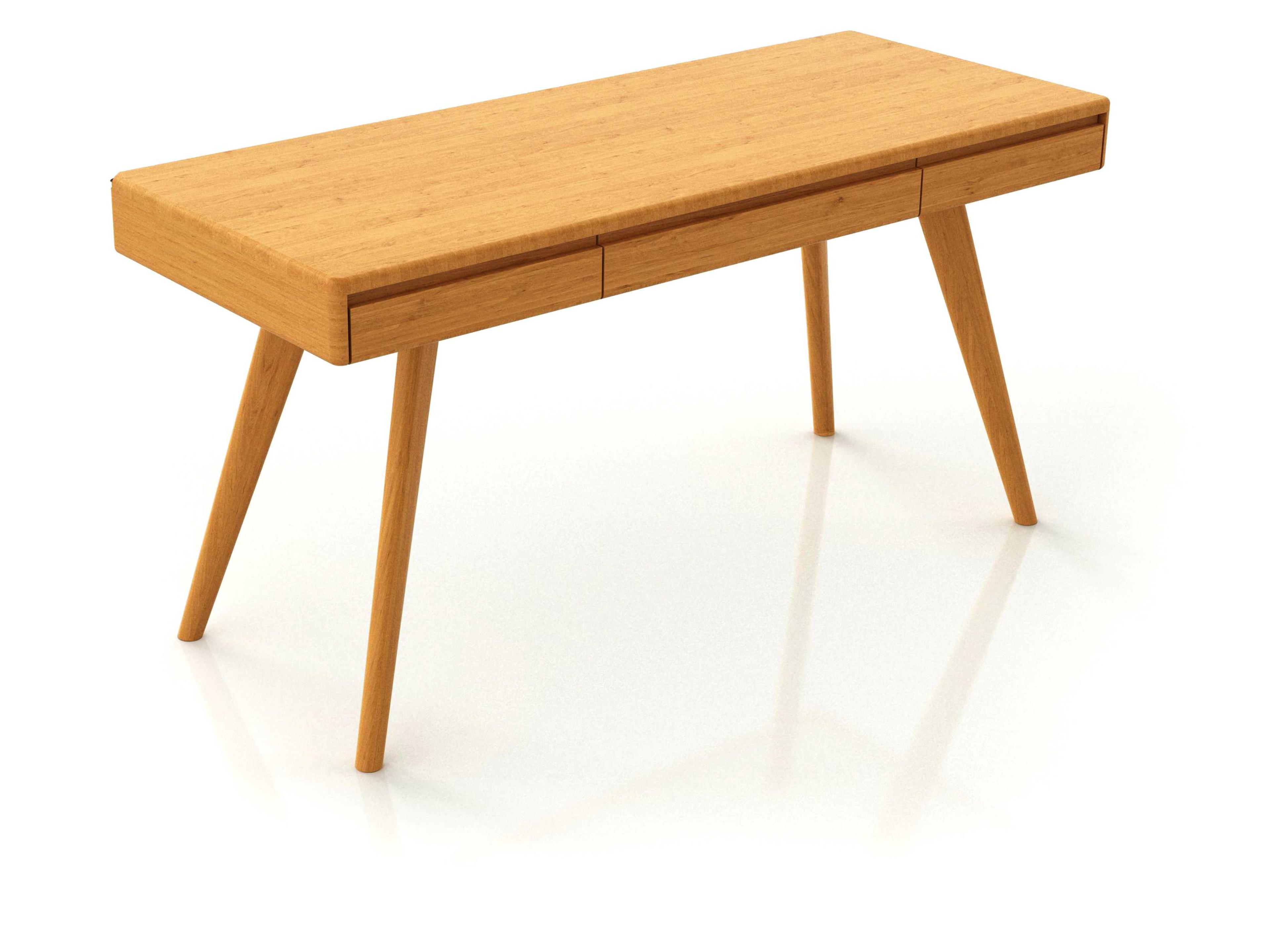 Greenington Currant Caramelized Brown Bamboo Wood Secretary Desk