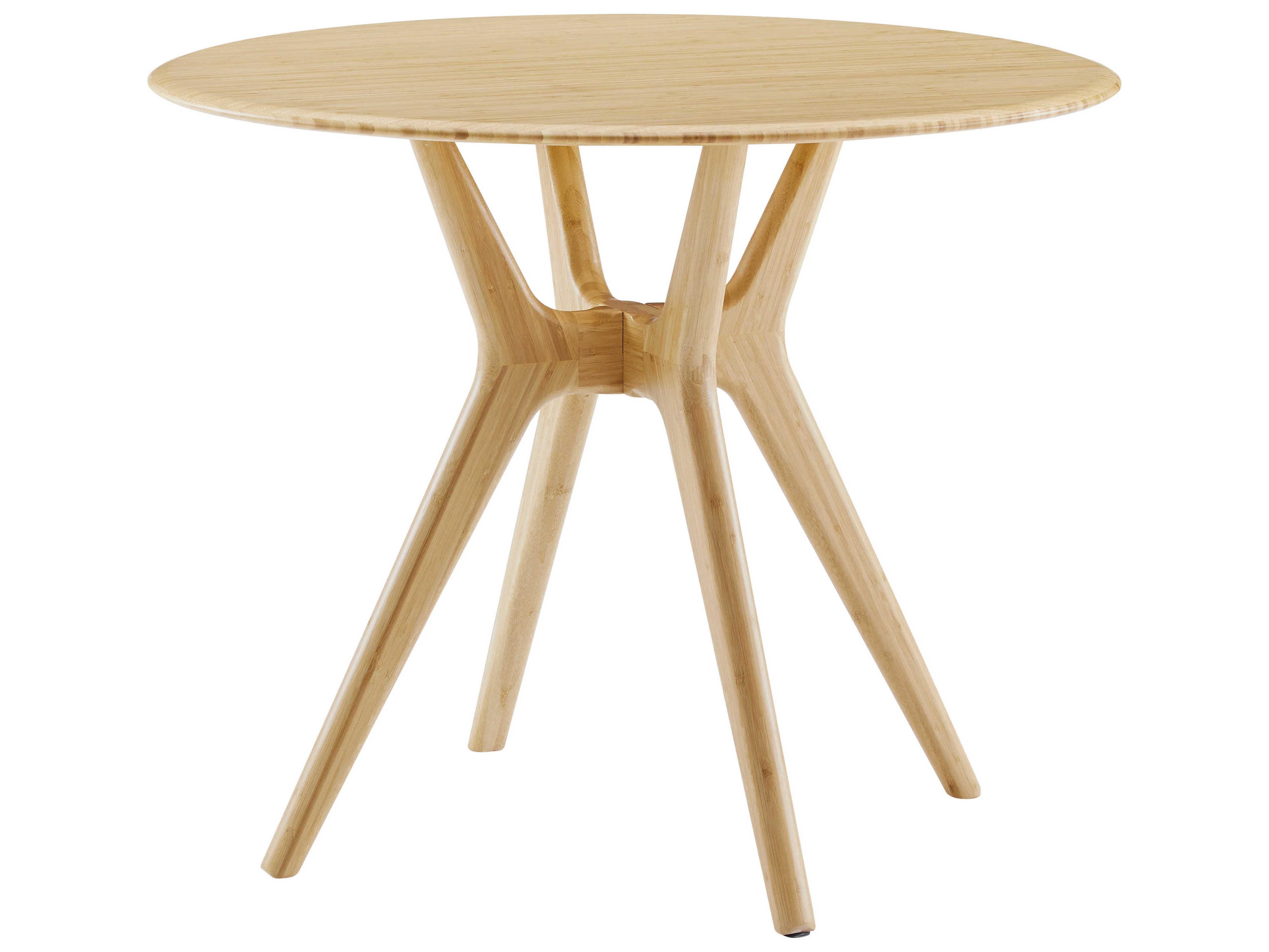 Greenington Sitka Round Bamboo Wheat Dining Table