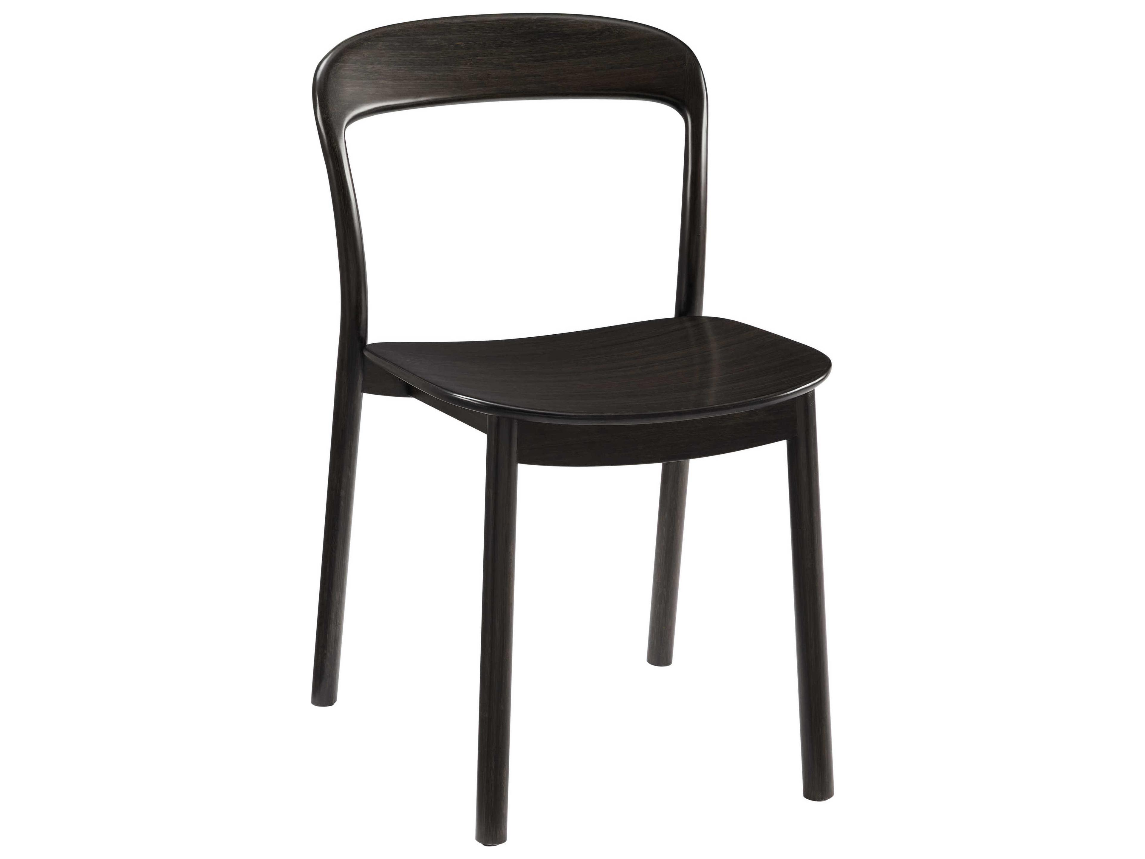 Greenington Hanna Bamboo Wood Black Side Dining Chair