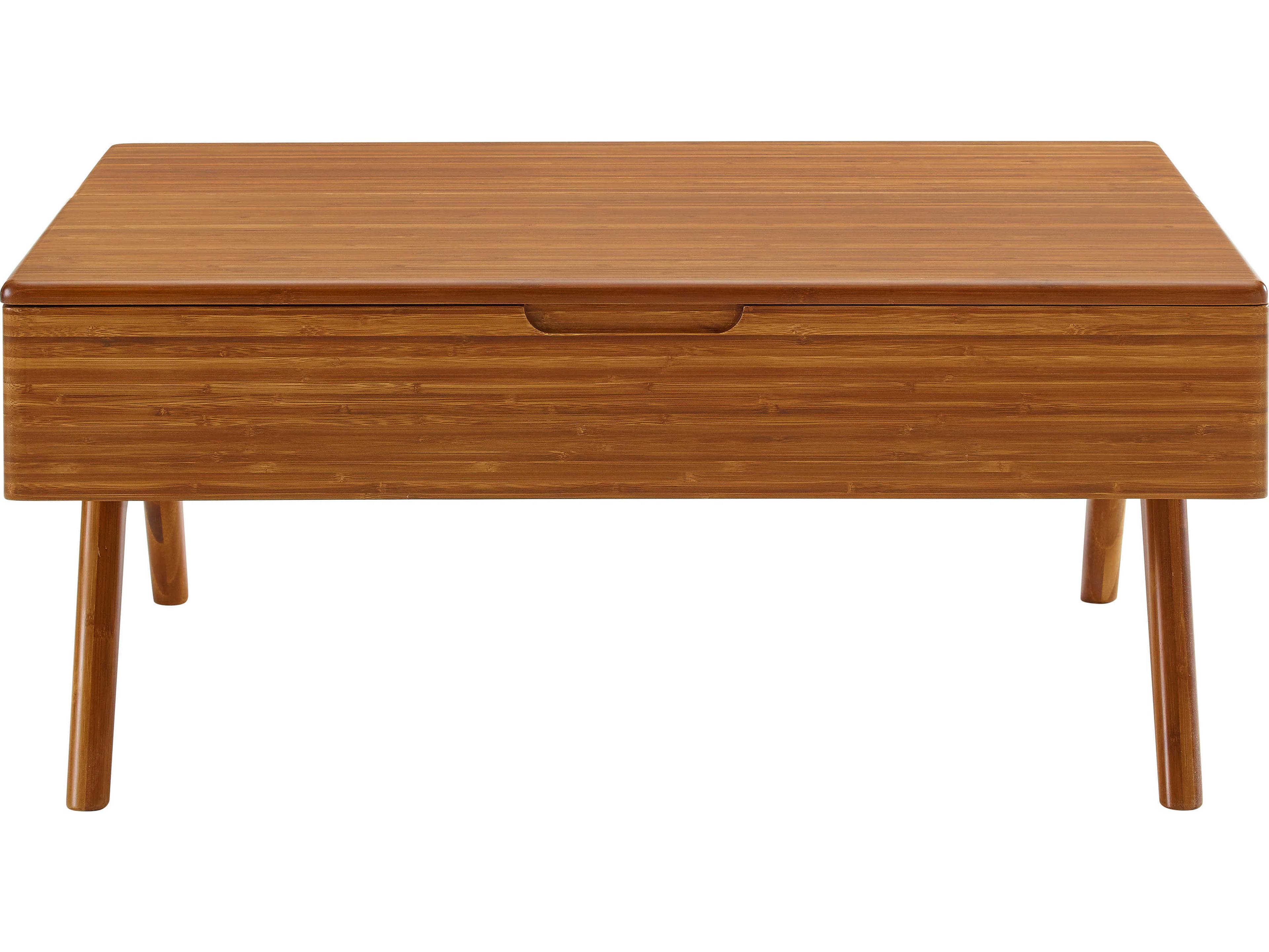 Greenington Accents Rectangular Bamboo Amber Coffee Table