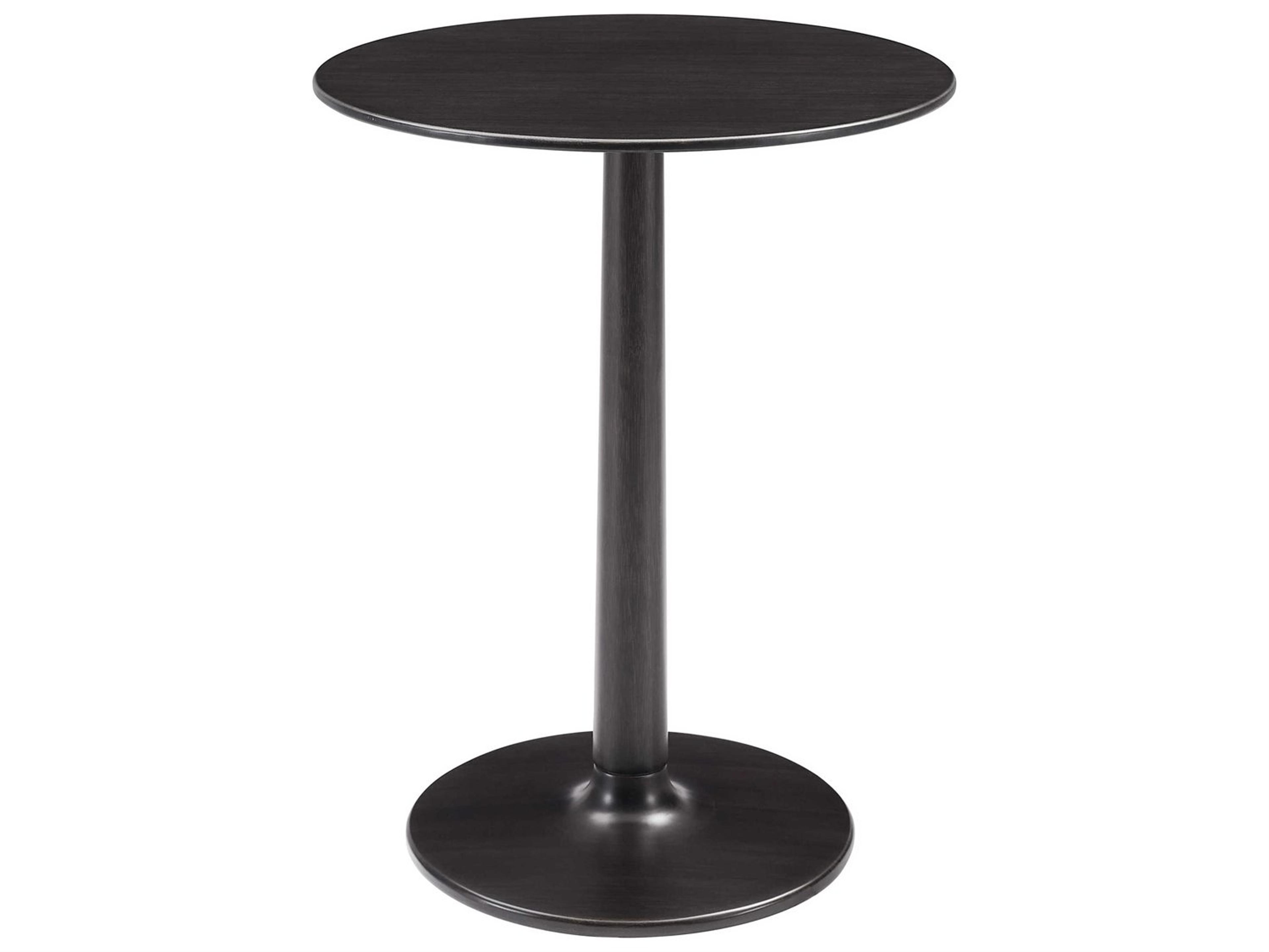 Accents Round Bamboo Caviar End Table