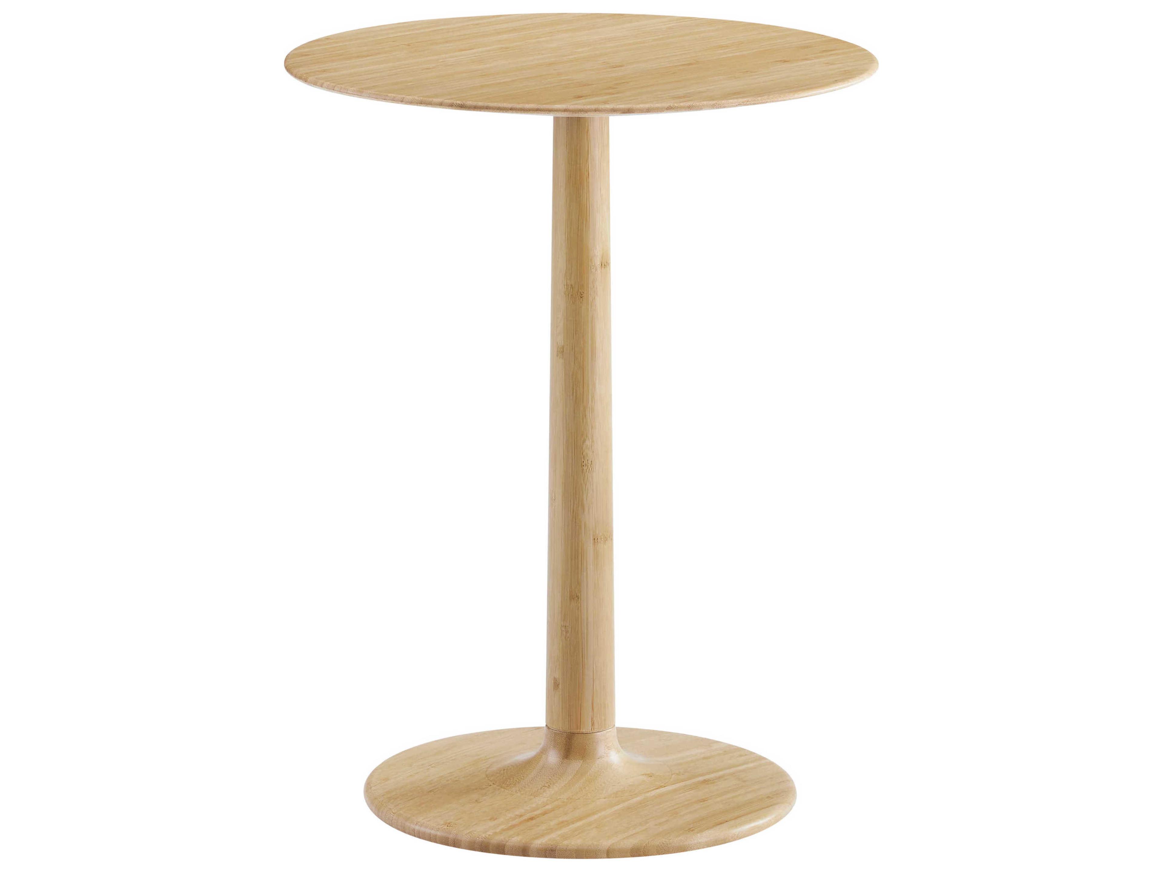 Greenington Accents Round Bamboo Wheat End Table