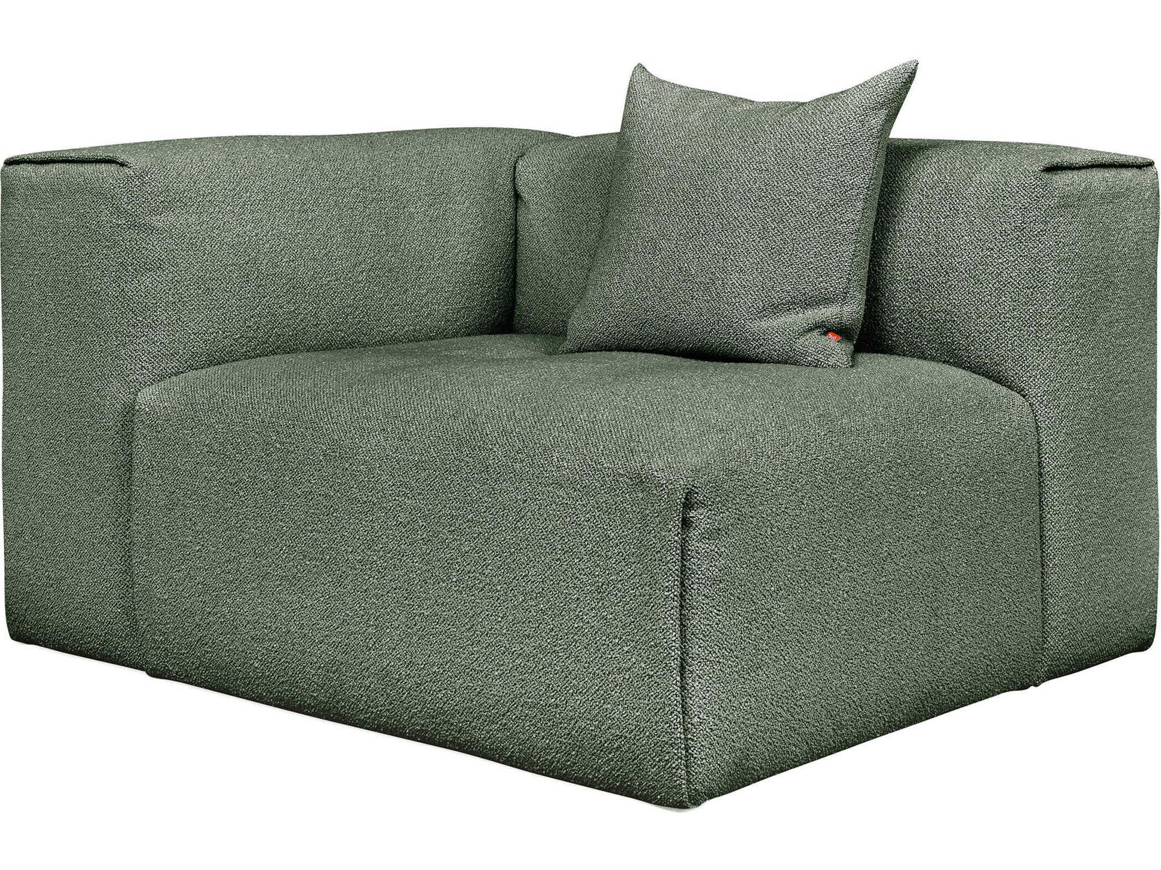 Gus* Modern Nest Green Left Arm Modular Chair