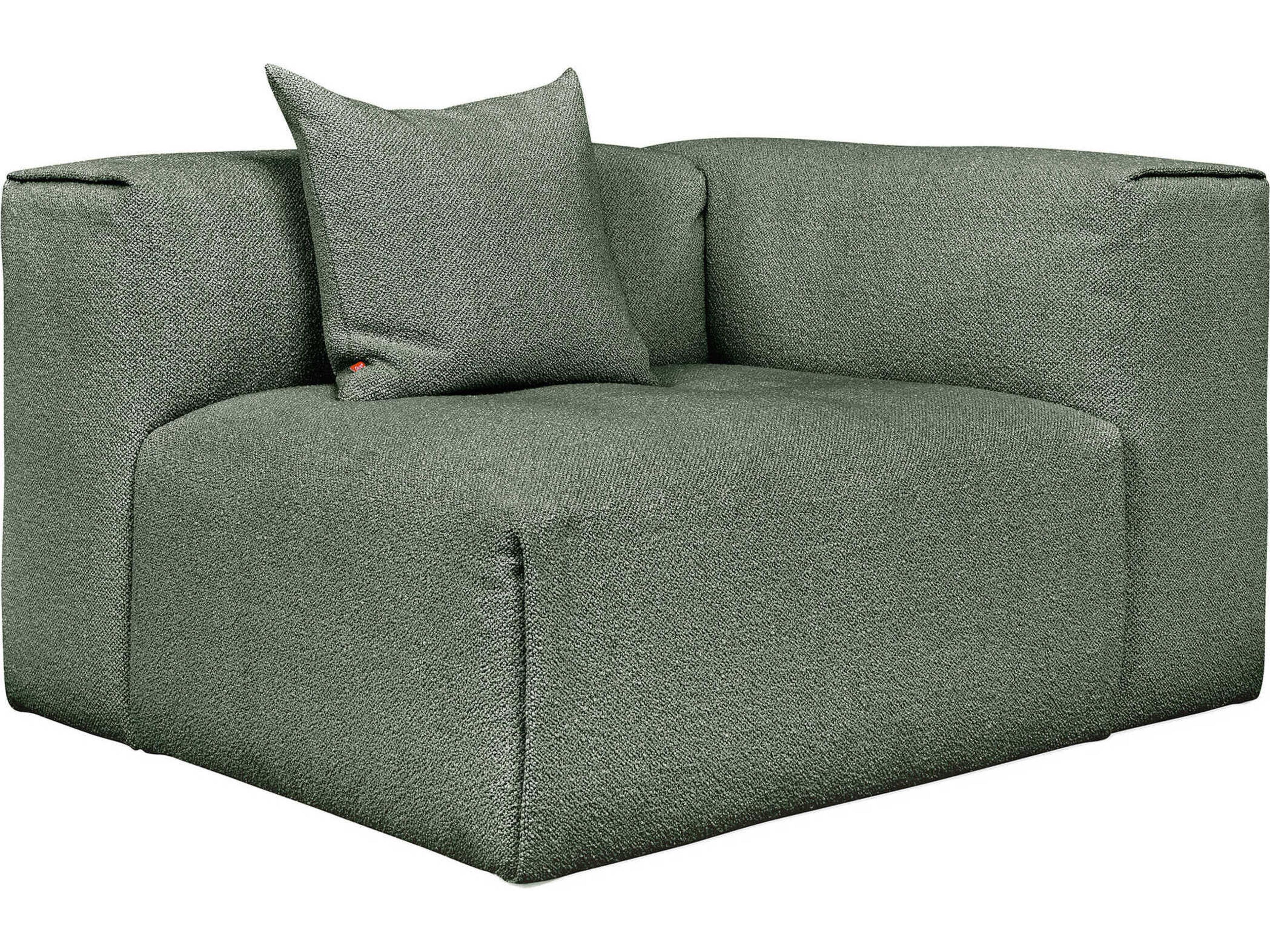 Gus* Modern Nest Green Right Arm Modular Chair