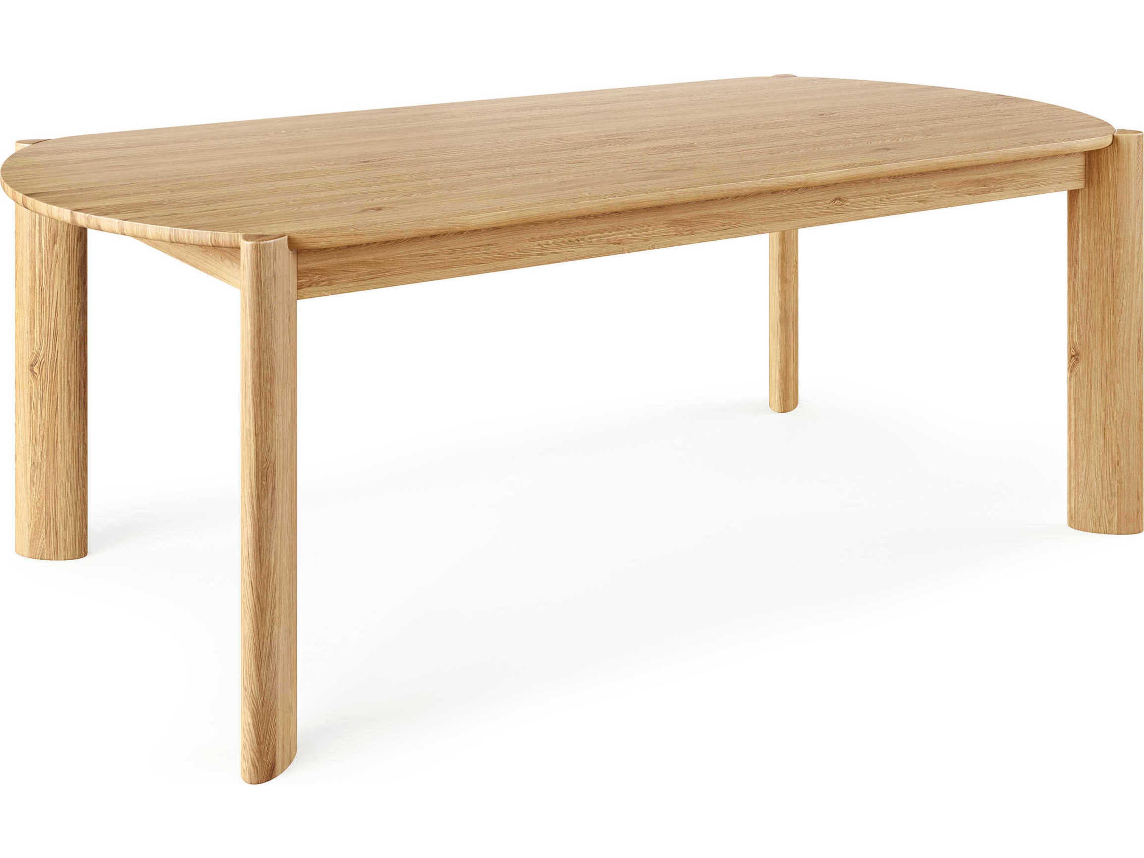 Gus* Modern Bancroft Oval Wood White Oak Dining Table