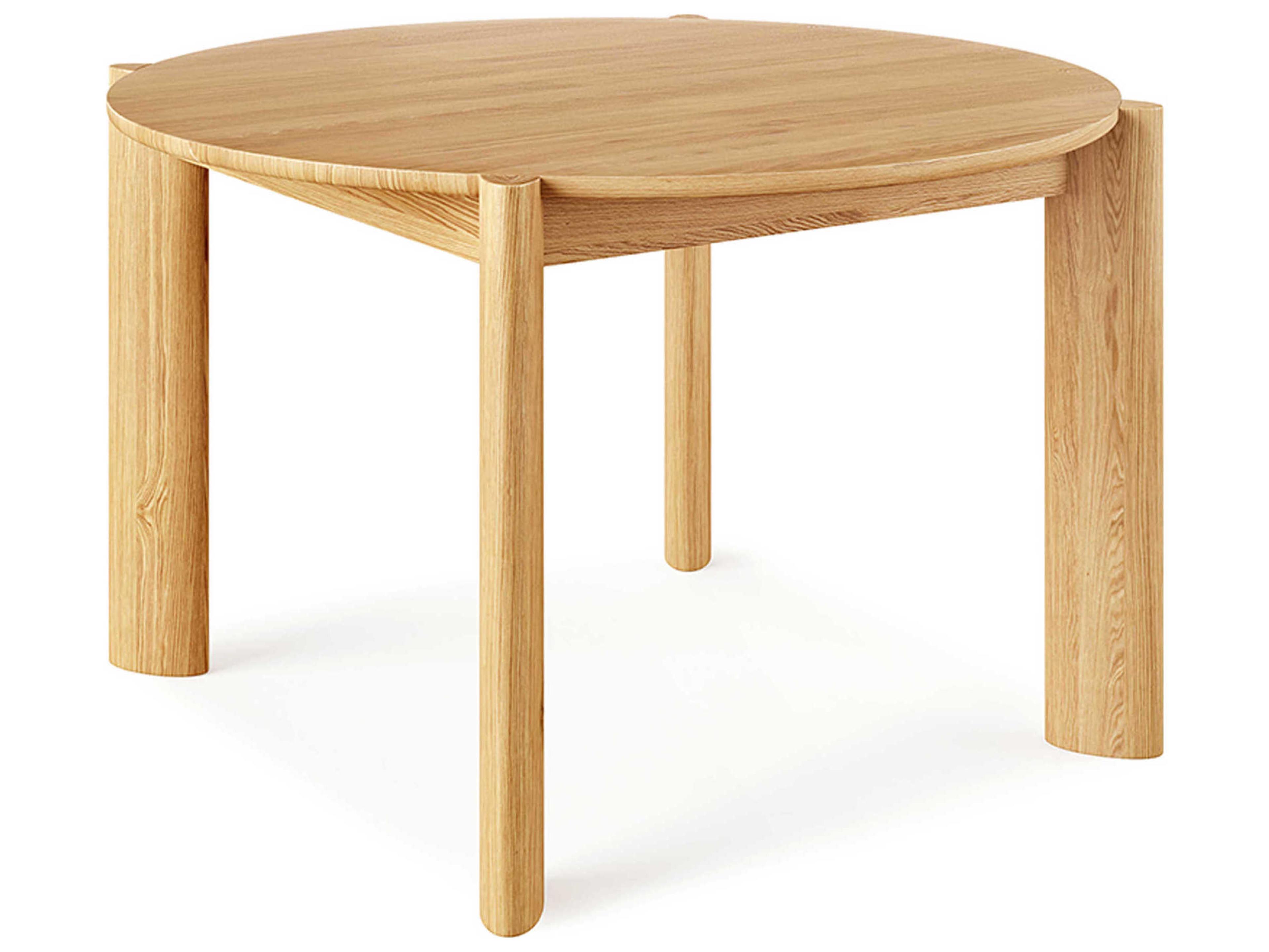 Gus* Modern Bancroft Round Wood White Oak Dining Table