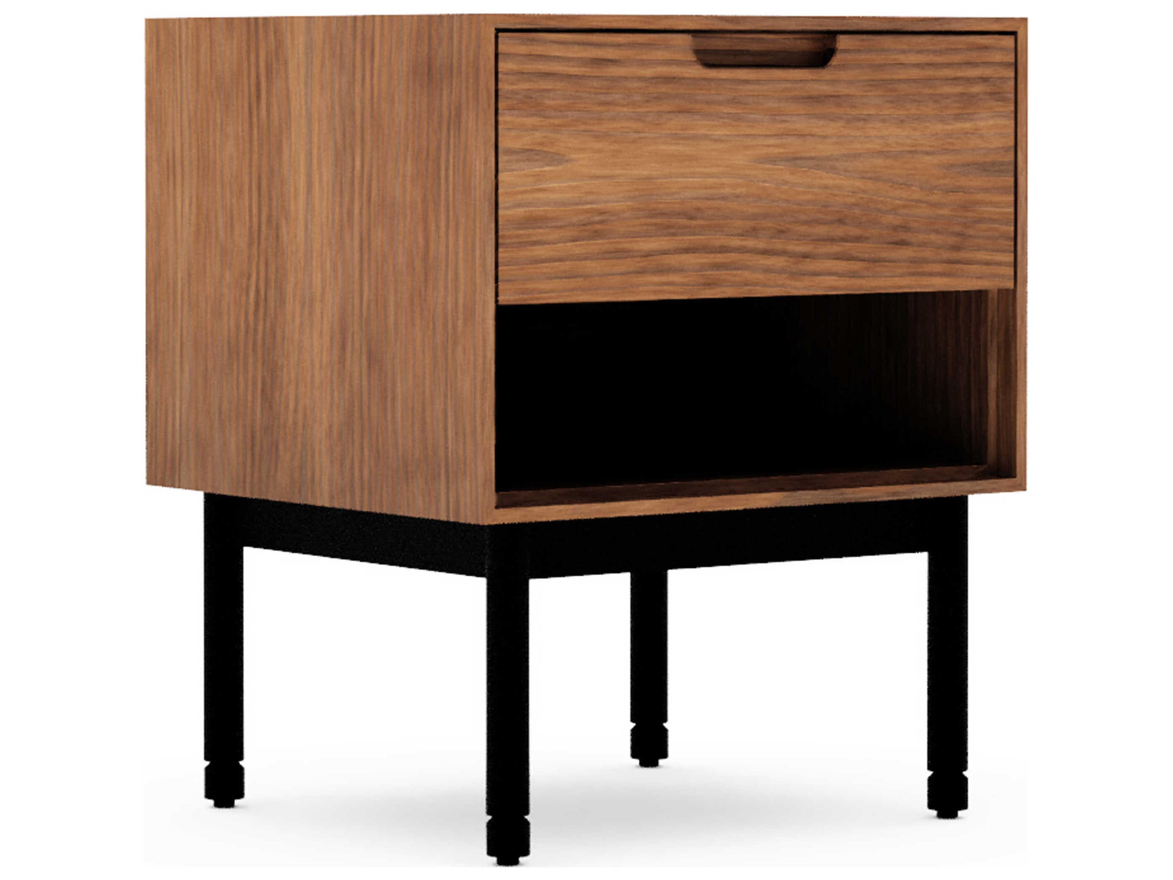 Gus* Modern Munro Rectangular Wood Walnut End Table