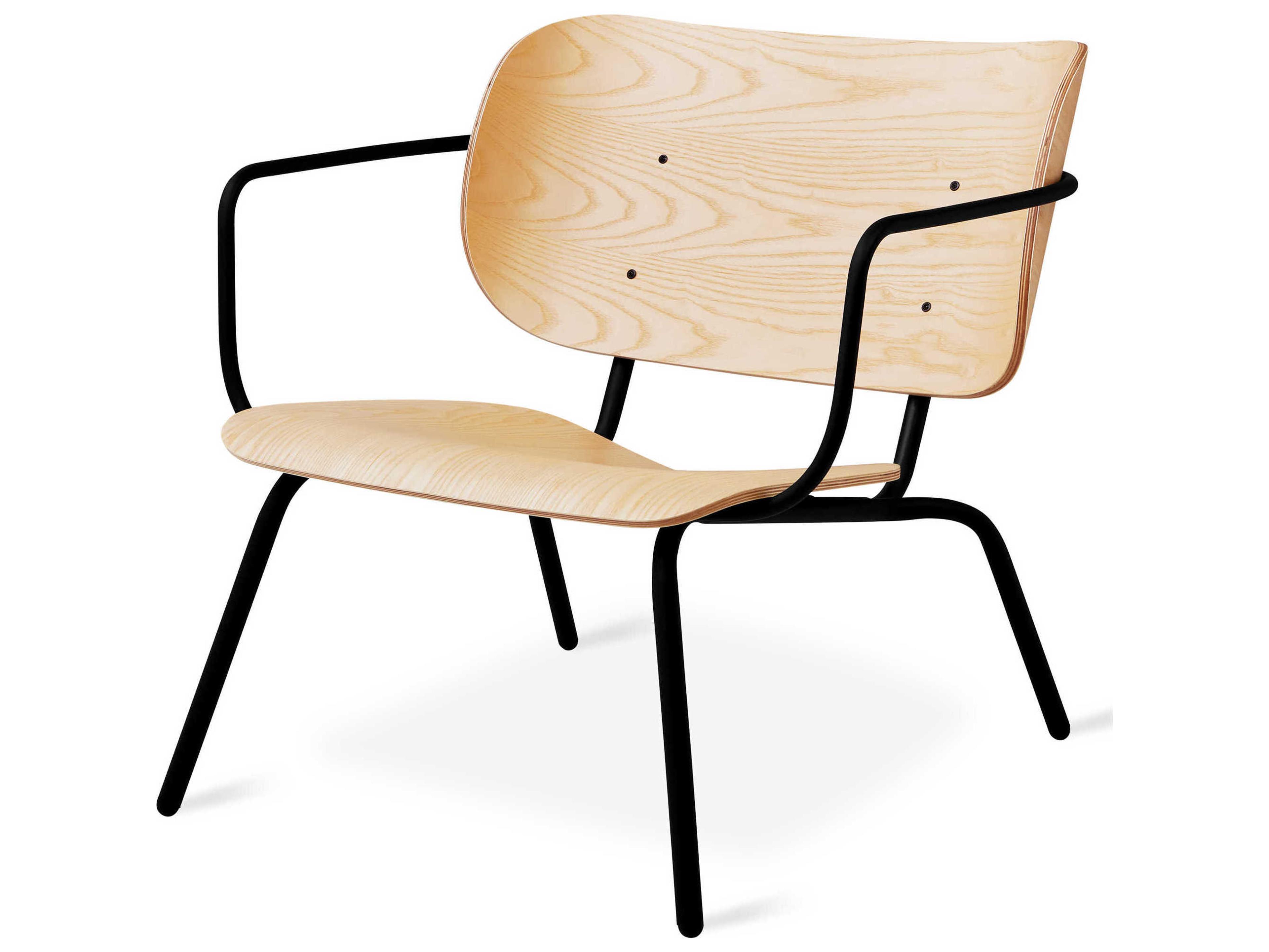 Gus* Modern Bantam Black Accent Chair